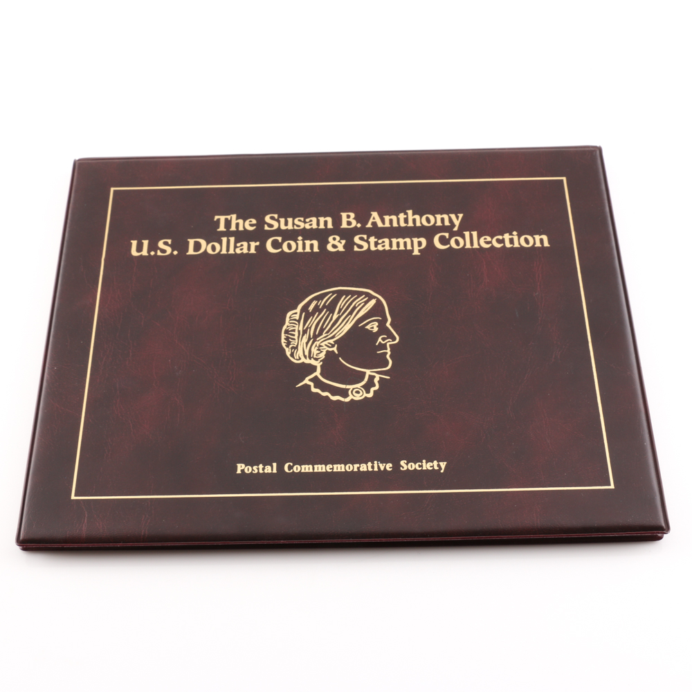 Susan B. Anthony U.S. Dollar Coin and Stamp Collection