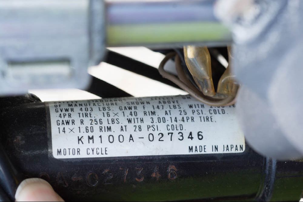 Kawasaki KM 100 Yellow Motorcycle