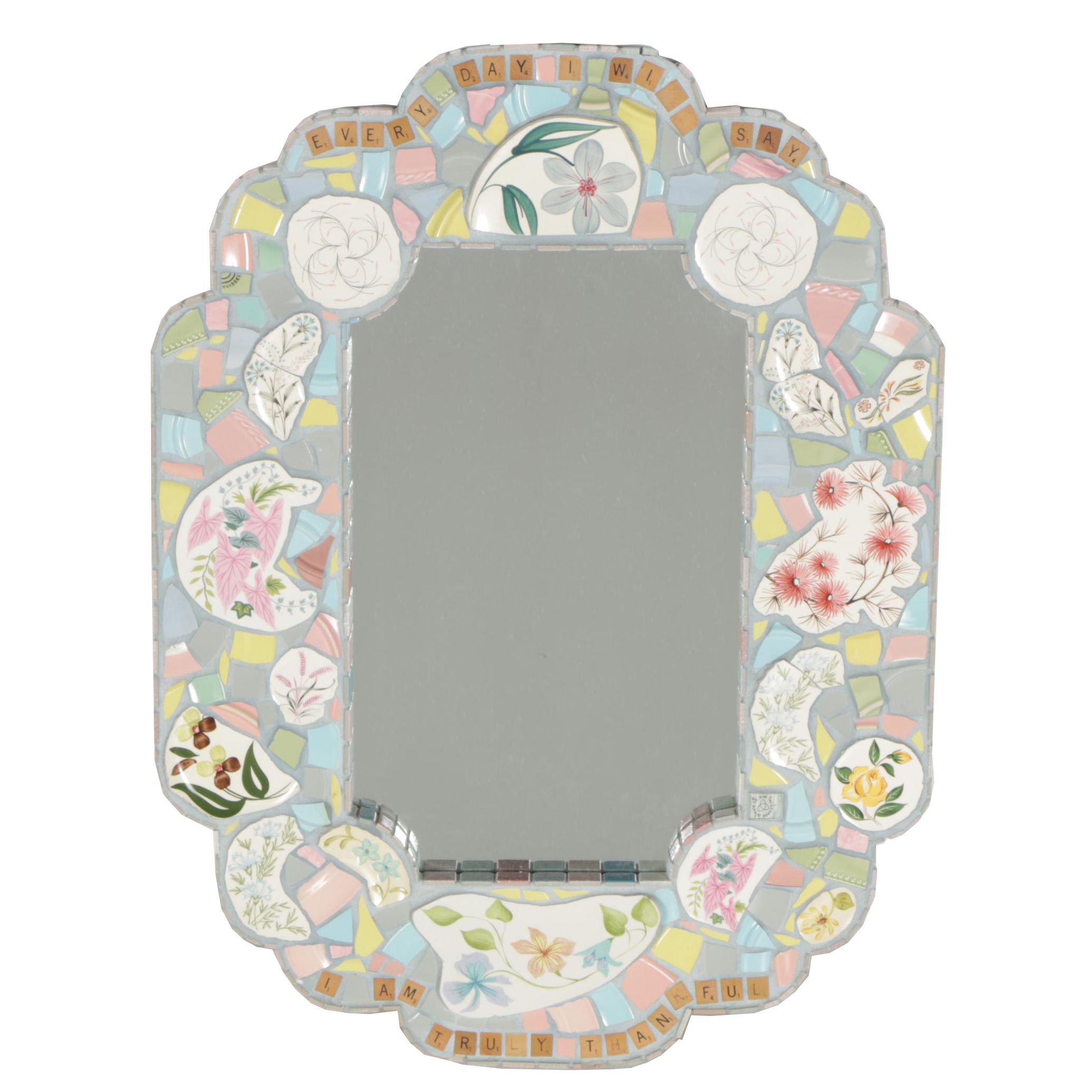 Mosaic Artists Tile Wall Mirror