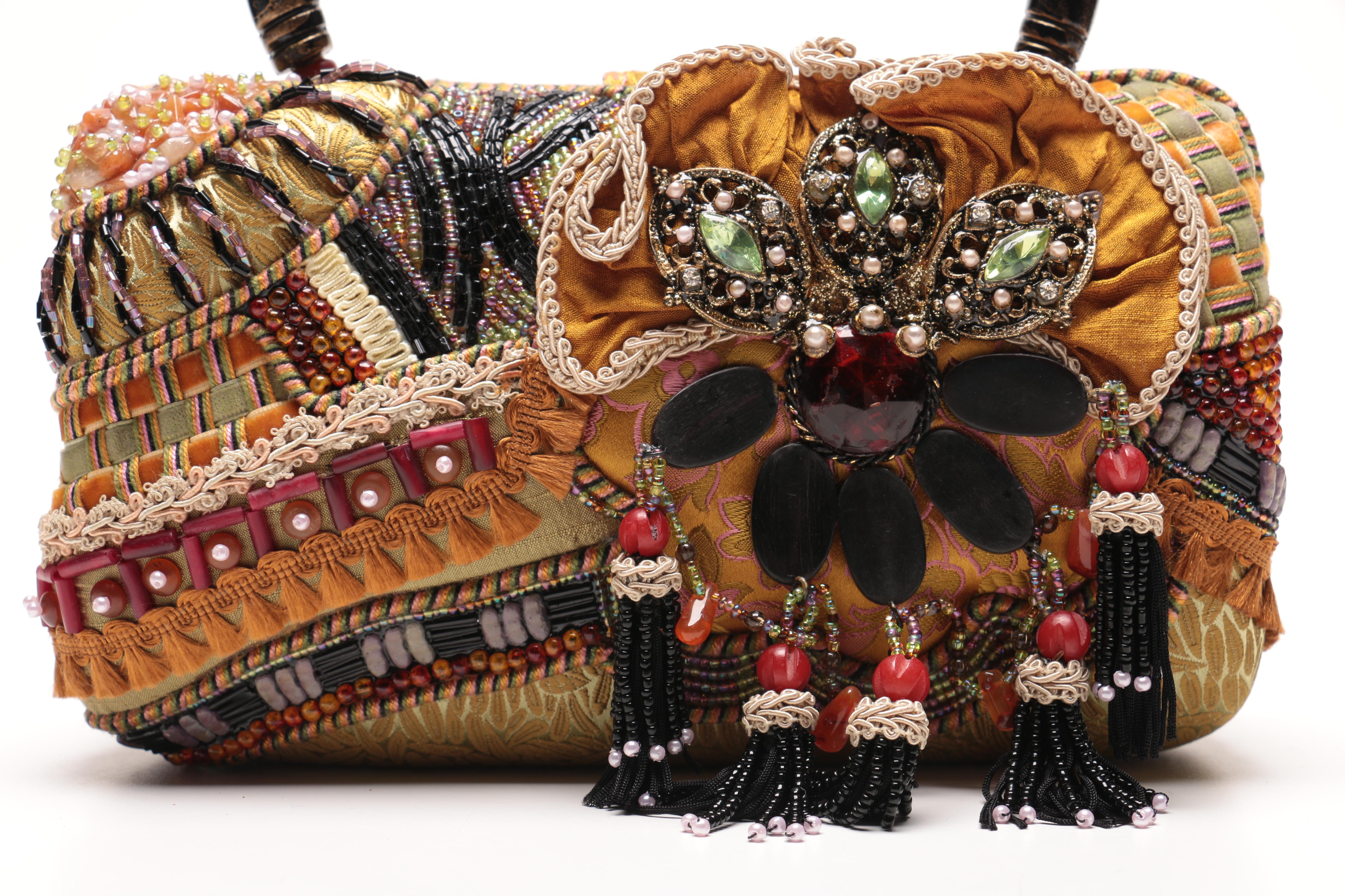 Mary Frances Mixed Trimmings Handbag