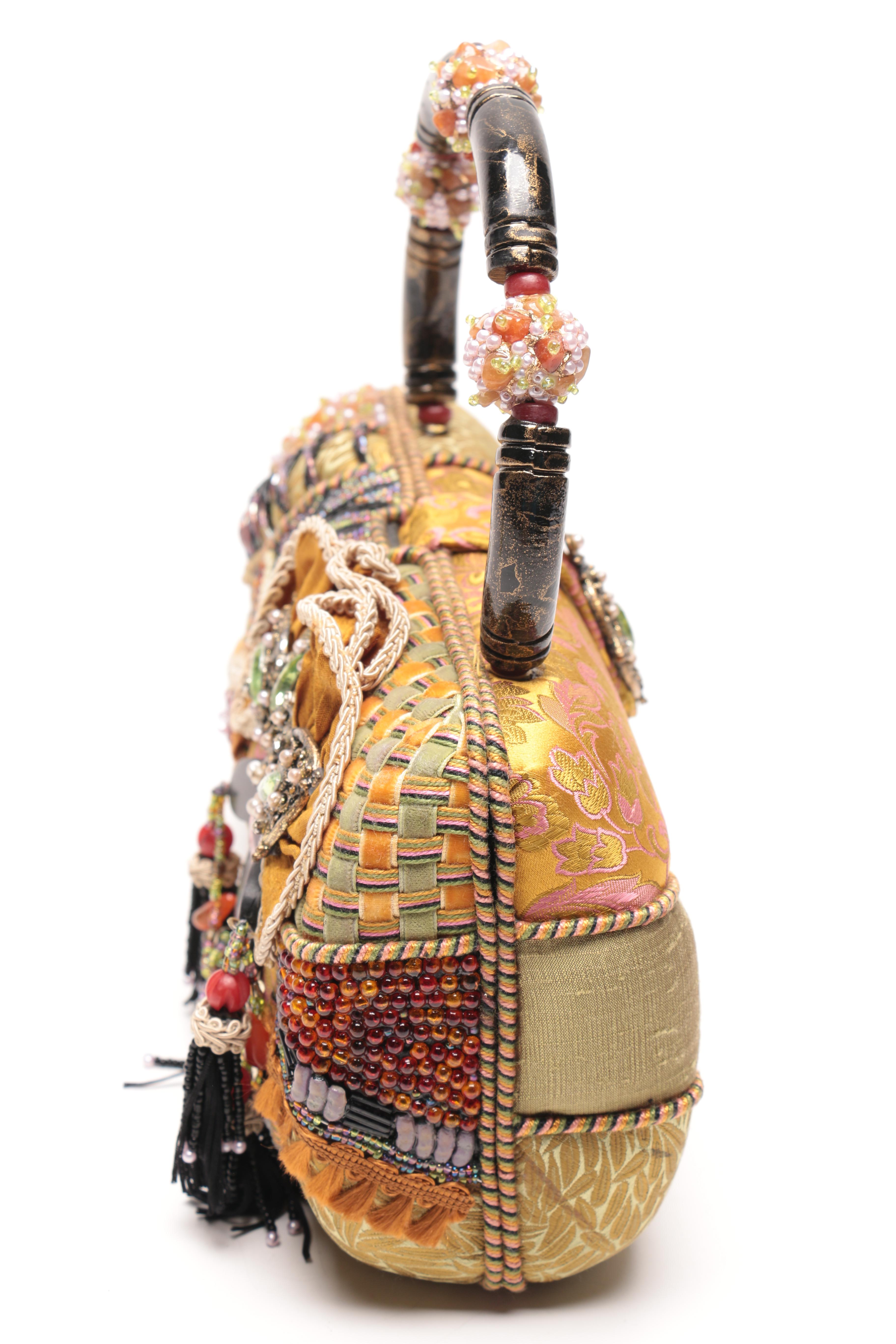 Mary Frances Mixed Trimmings Handbag