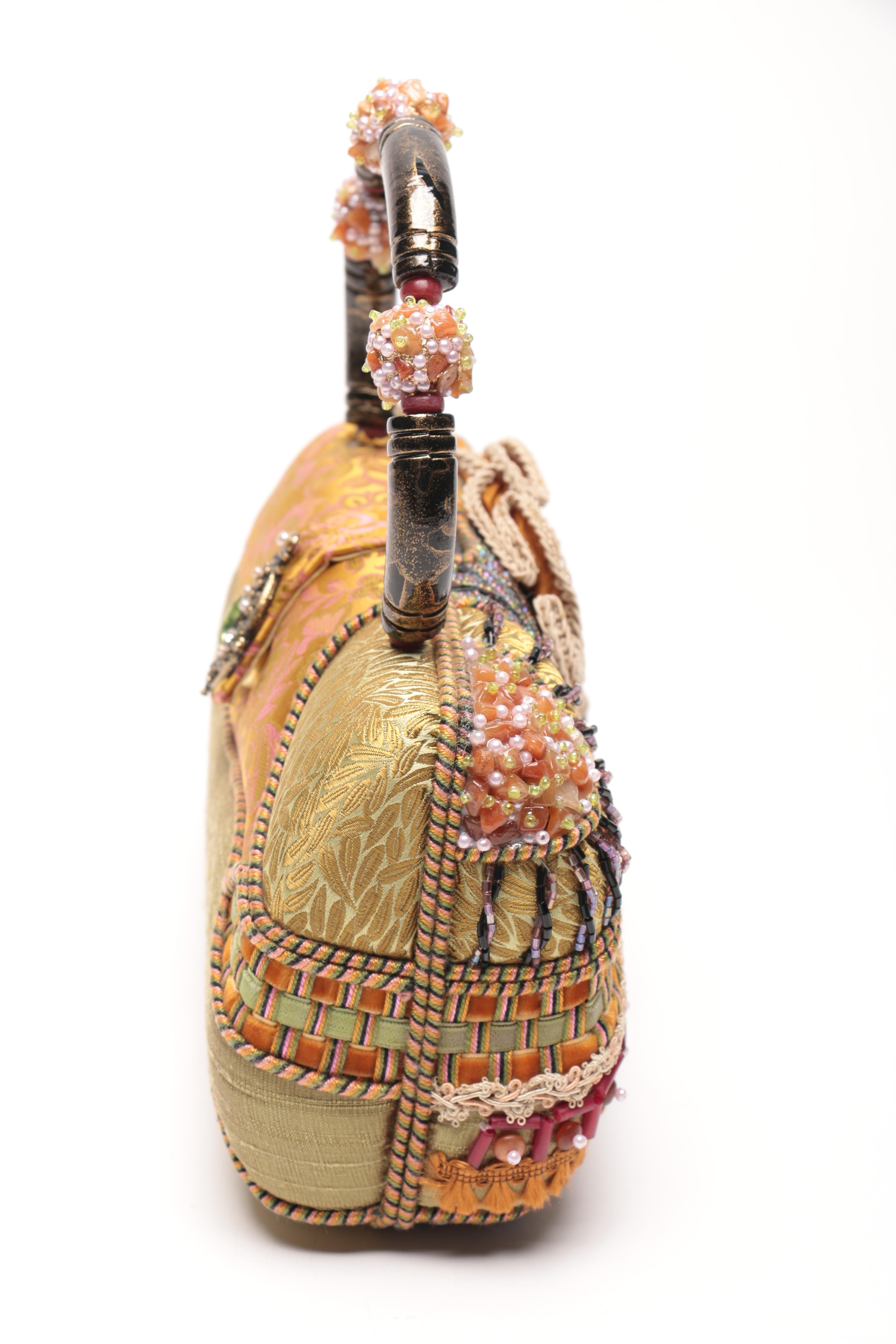 Mary Frances Mixed Trimmings Handbag