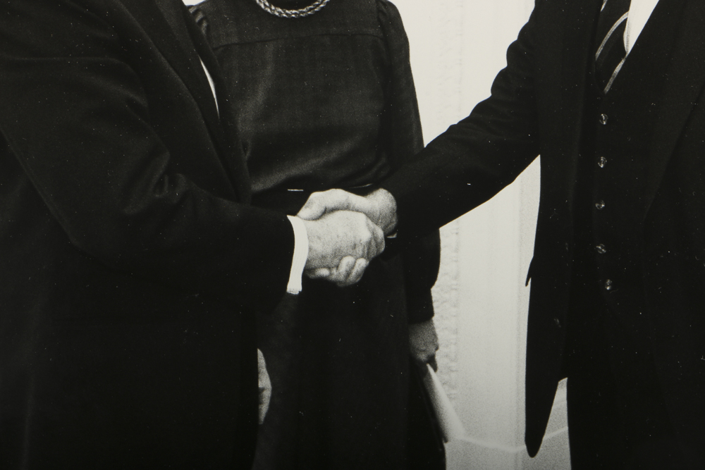 Signed Print of Ronald Reagan and Rev. Robert Schuller