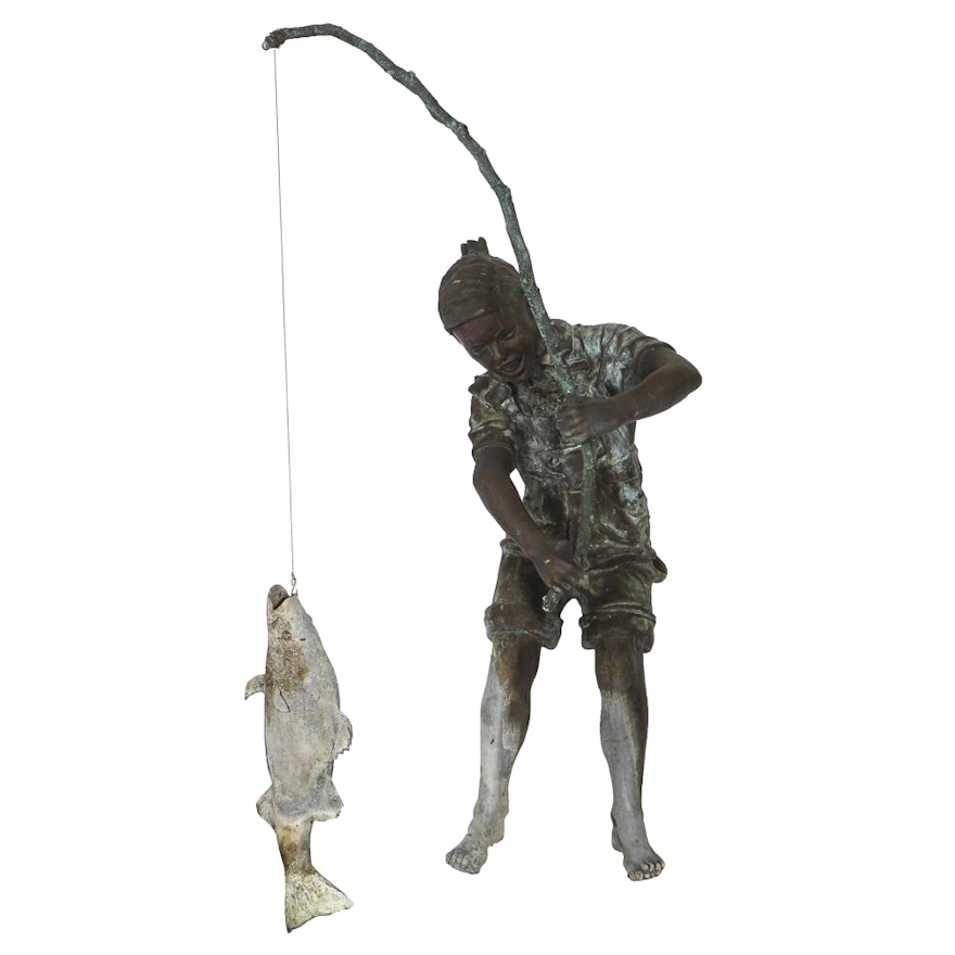 De L'Esprie Sculpture, "Catching a Whopper" 1996