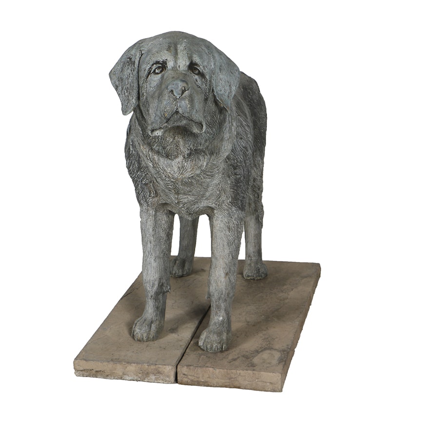 Cast Bronze Statue of Saint Bernard