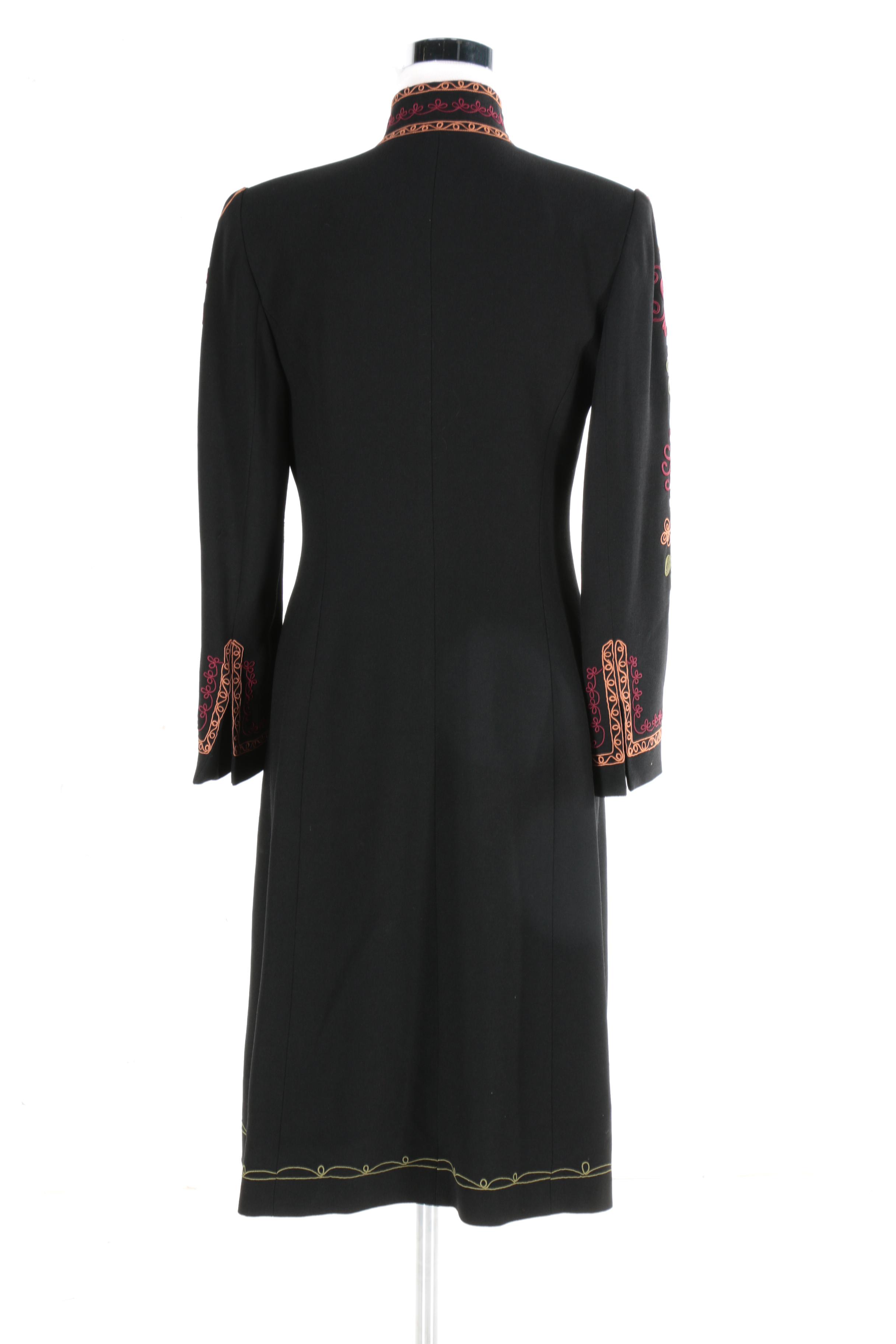 Zelda Floral Embroidered Long Jackets