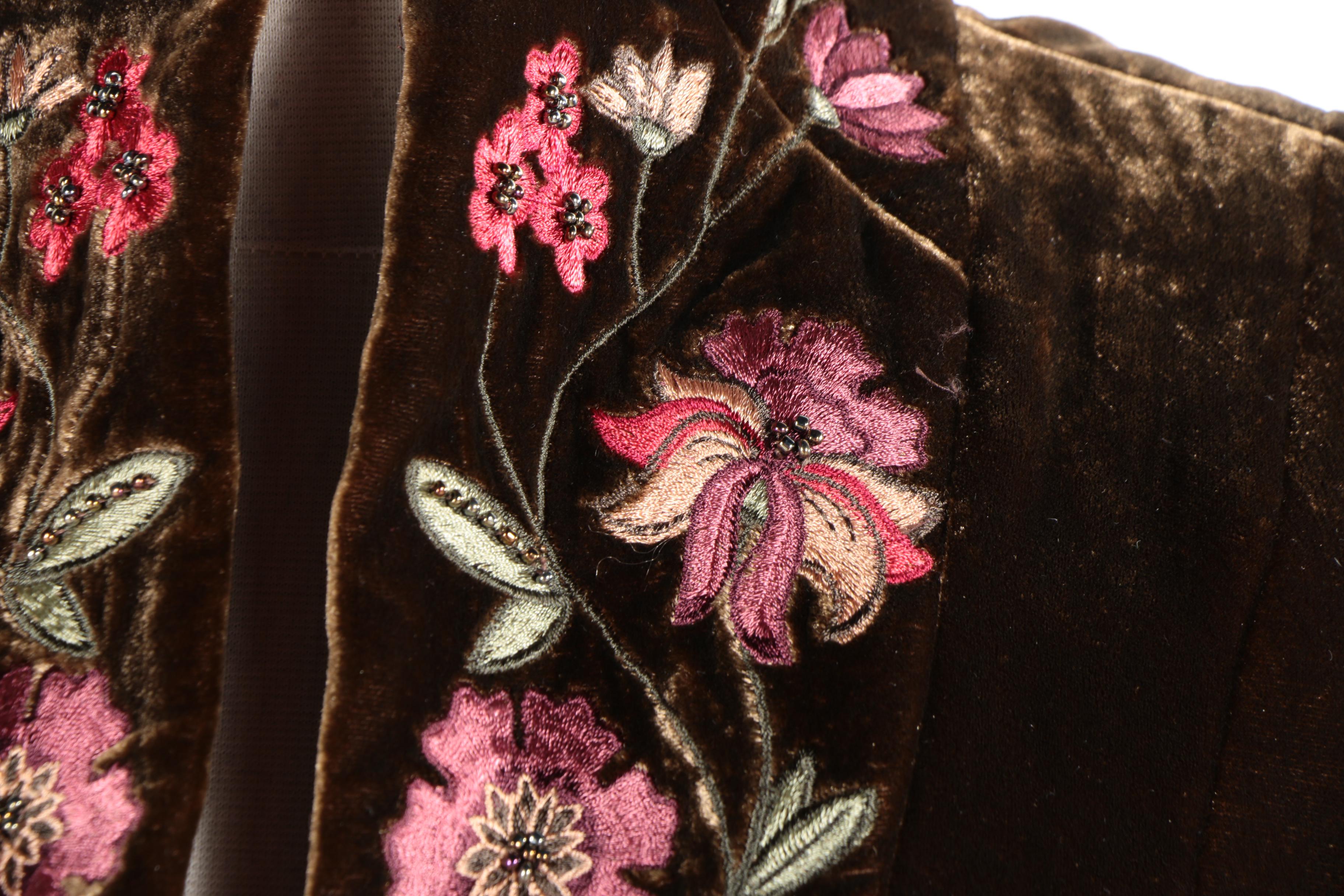 Zelda Floral Embroidered Long Jackets