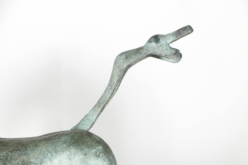 Bronze Replica Han Dynasty Gansu Flying Horse With Letter From Gregory Peck