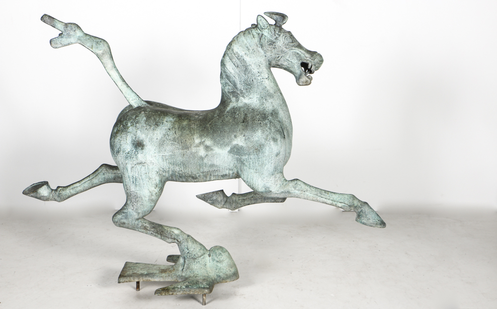 Bronze Replica Han Dynasty Gansu Flying Horse With Letter From Gregory Peck