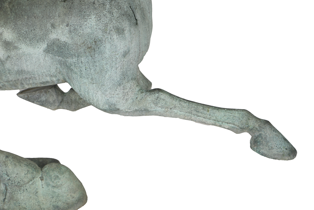 Bronze Replica Han Dynasty Gansu Flying Horse With Letter From Gregory Peck