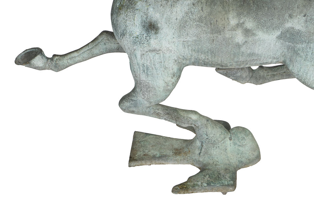 Bronze Replica Han Dynasty Gansu Flying Horse With Letter From Gregory Peck