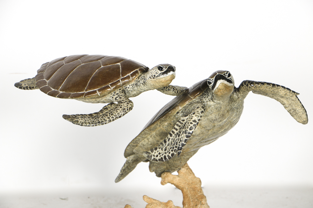 Robert Wyland Limited Edition Bronze Sculpture of Sea Turtles