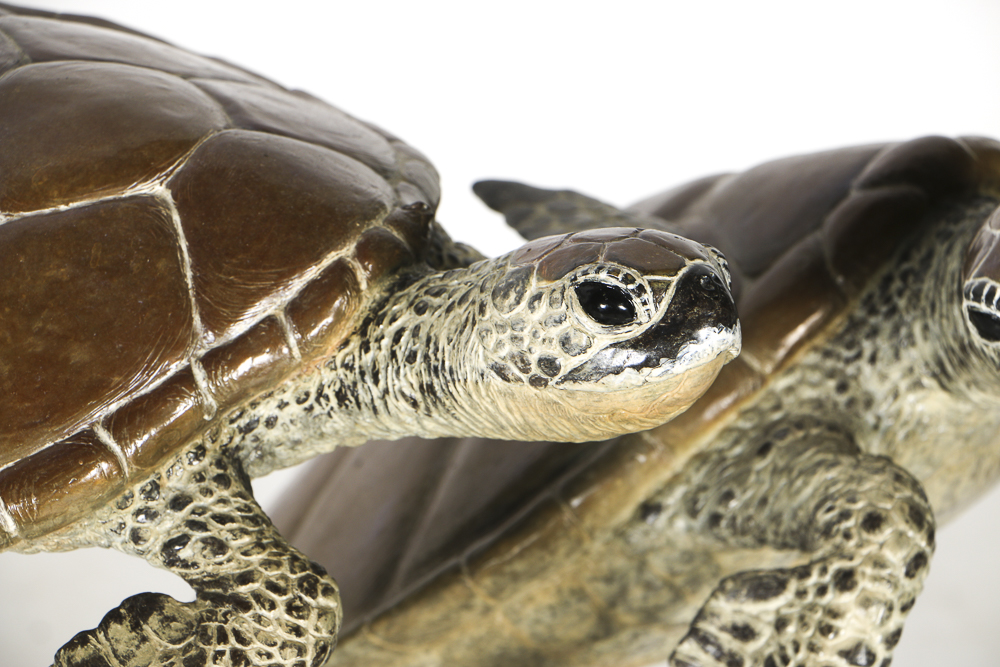 Robert Wyland Limited Edition Bronze Sculpture of Sea Turtles