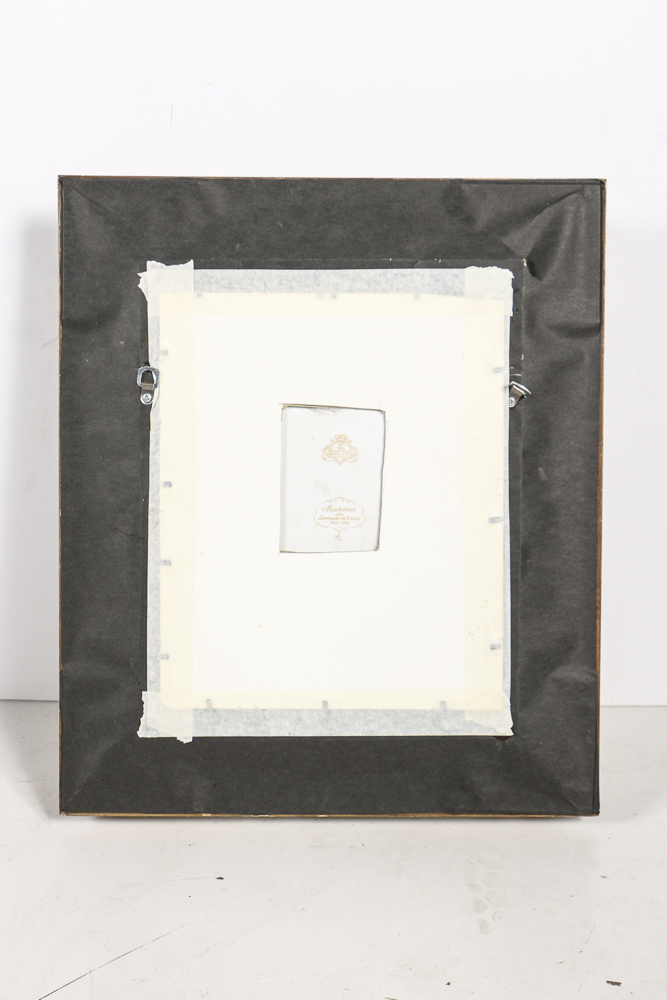 Rosenthal Hand Painted Porcelain Plaque after Leonardo Da Vinci's "Madonna of the Rocks"