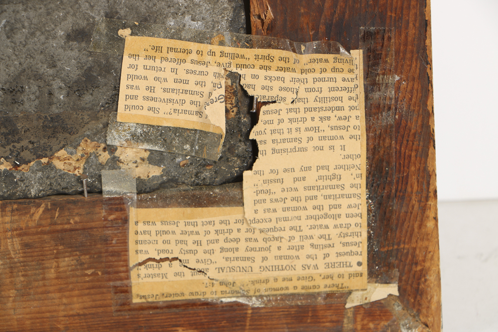 18th-Century Oil Painting on Stone after Paolo Caliari