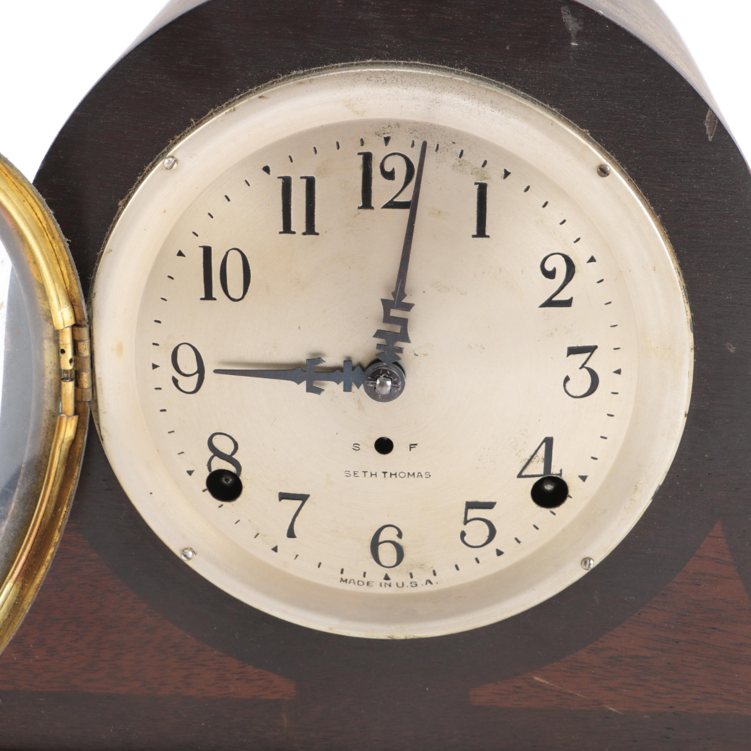 Seth Thomas Tambour Mantel Clock