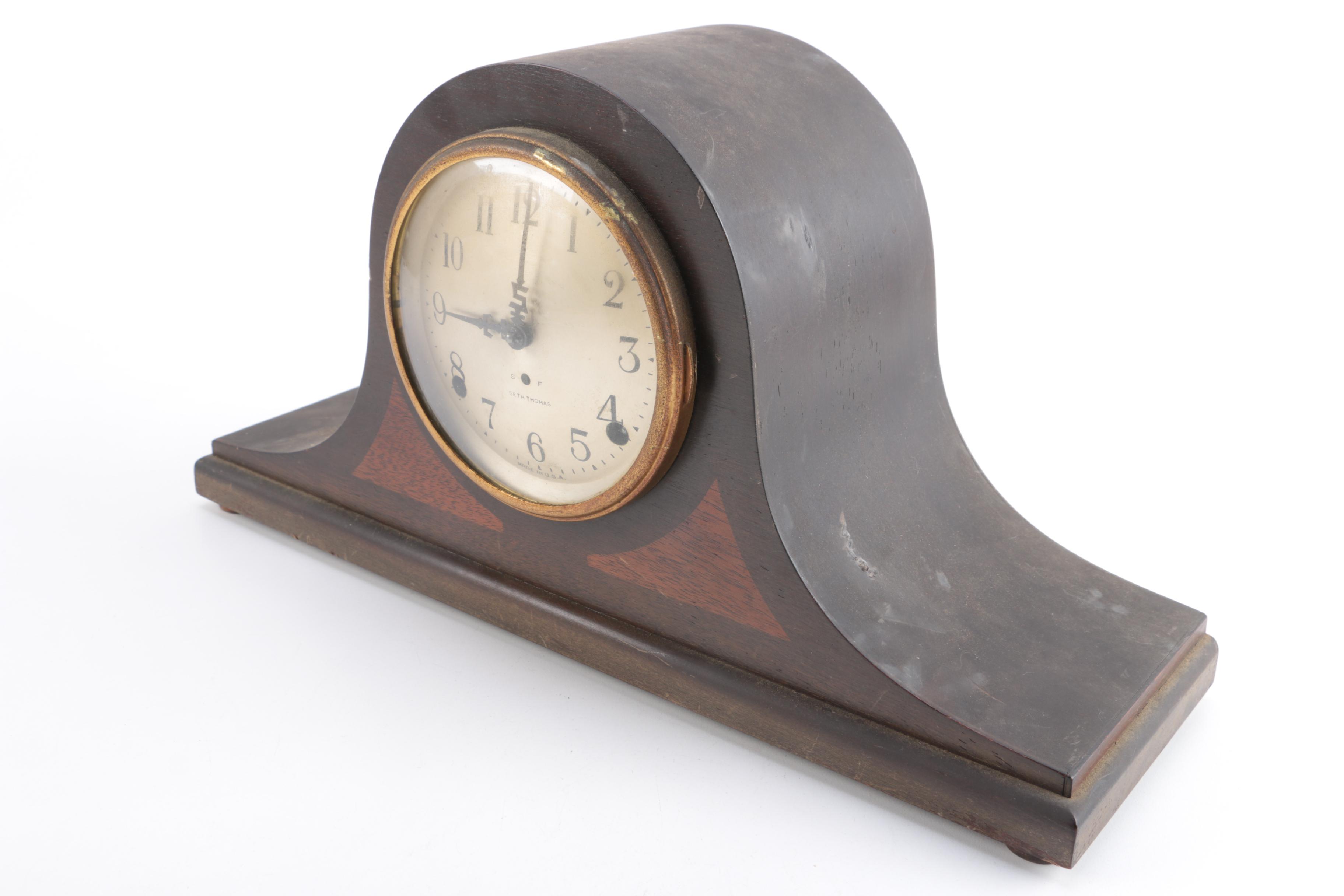 Seth Thomas Tambour Mantel Clock