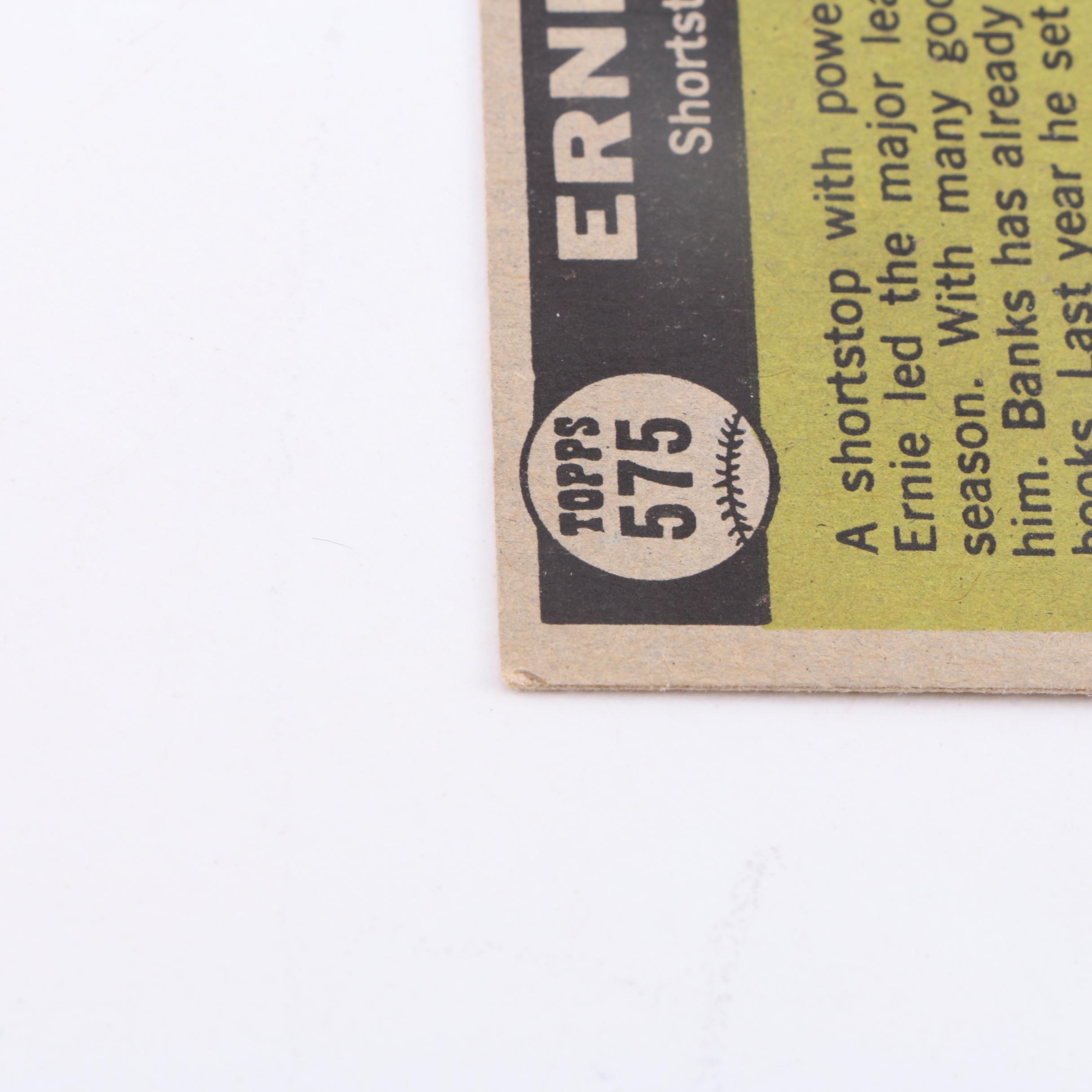 Collection of Vintage Ernie Banks Baseball Cards