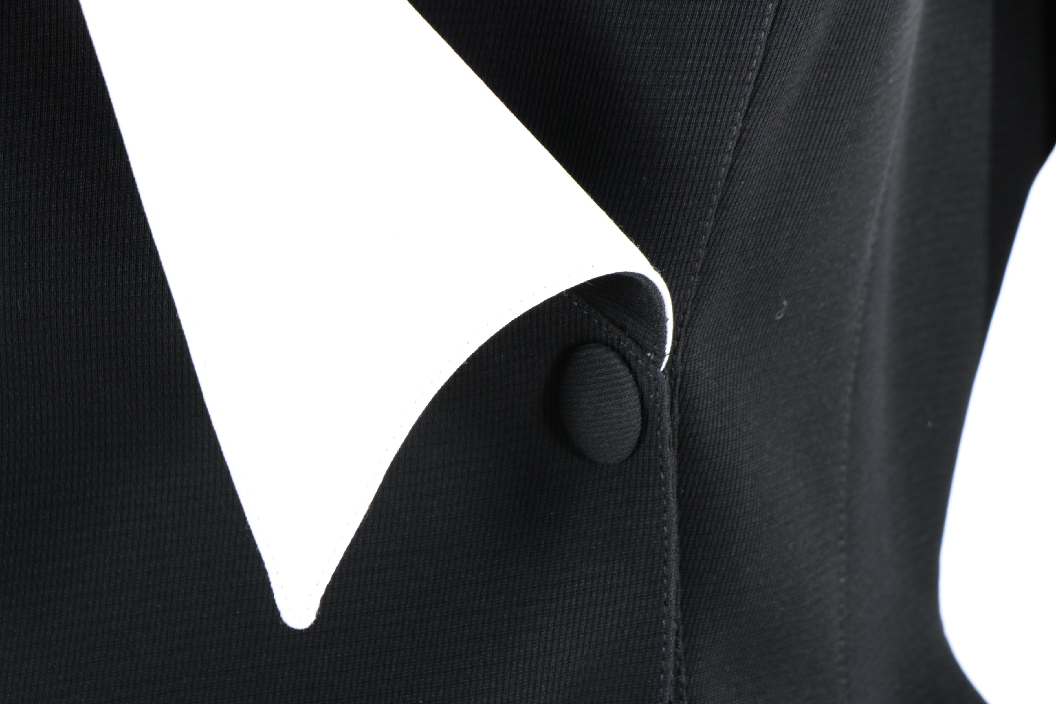 Thierry Mugler Black 1980s Suit