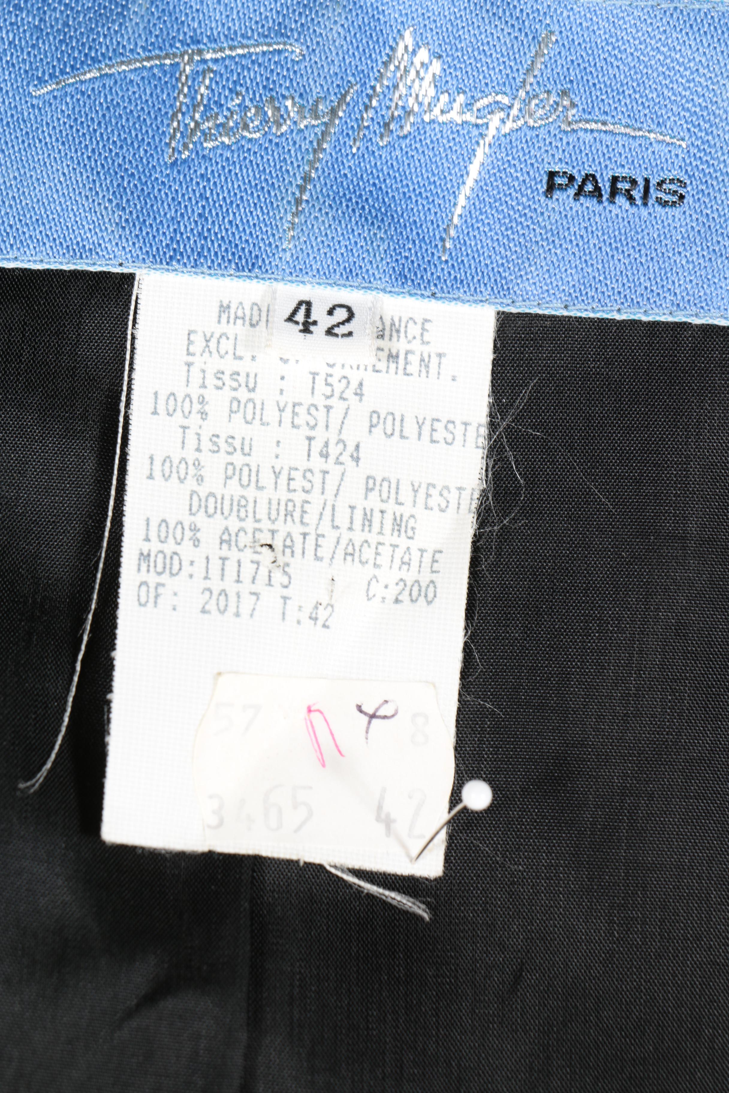 Thierry Mugler Black 1980s Suit