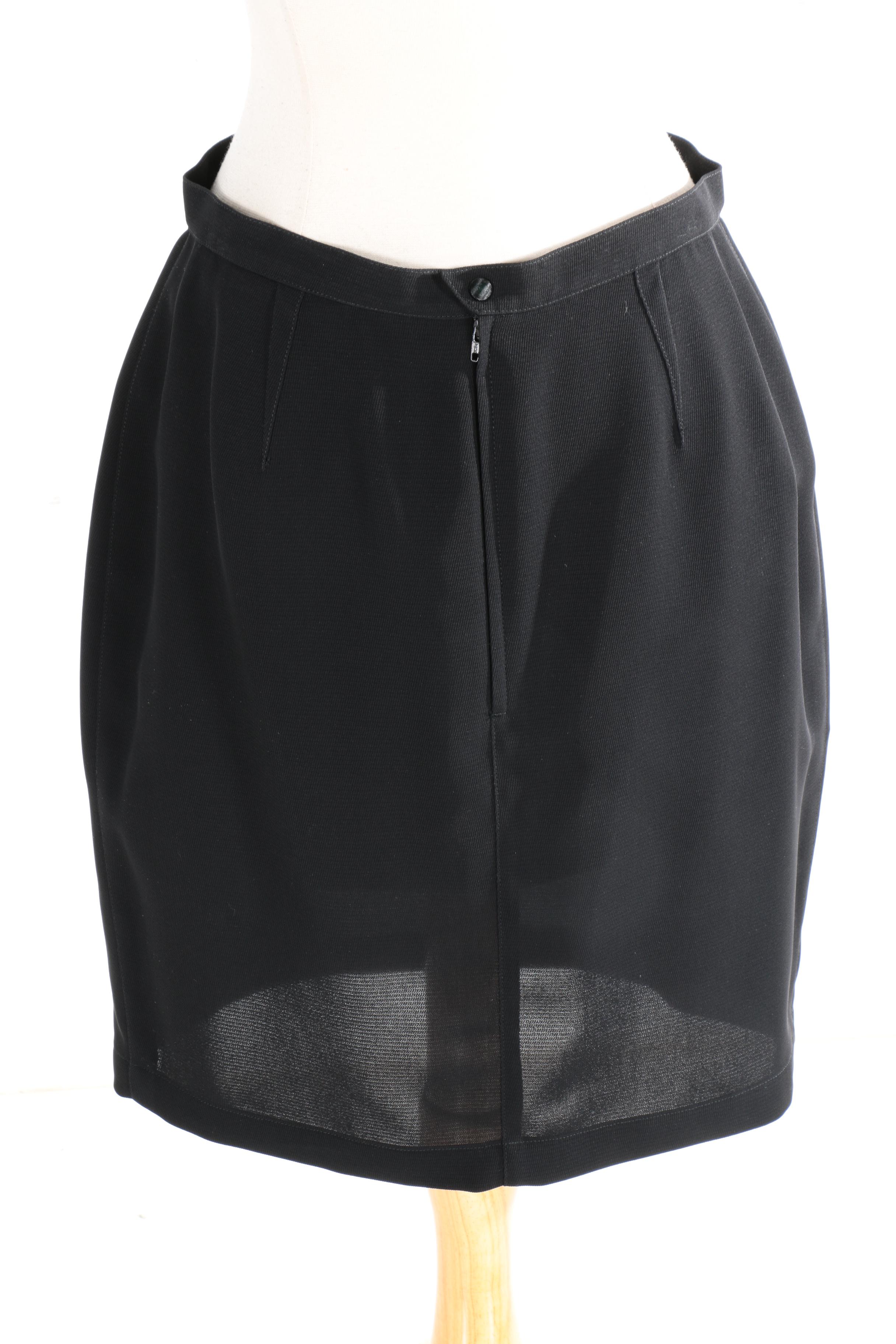 Thierry Mugler Black 1980s Suit