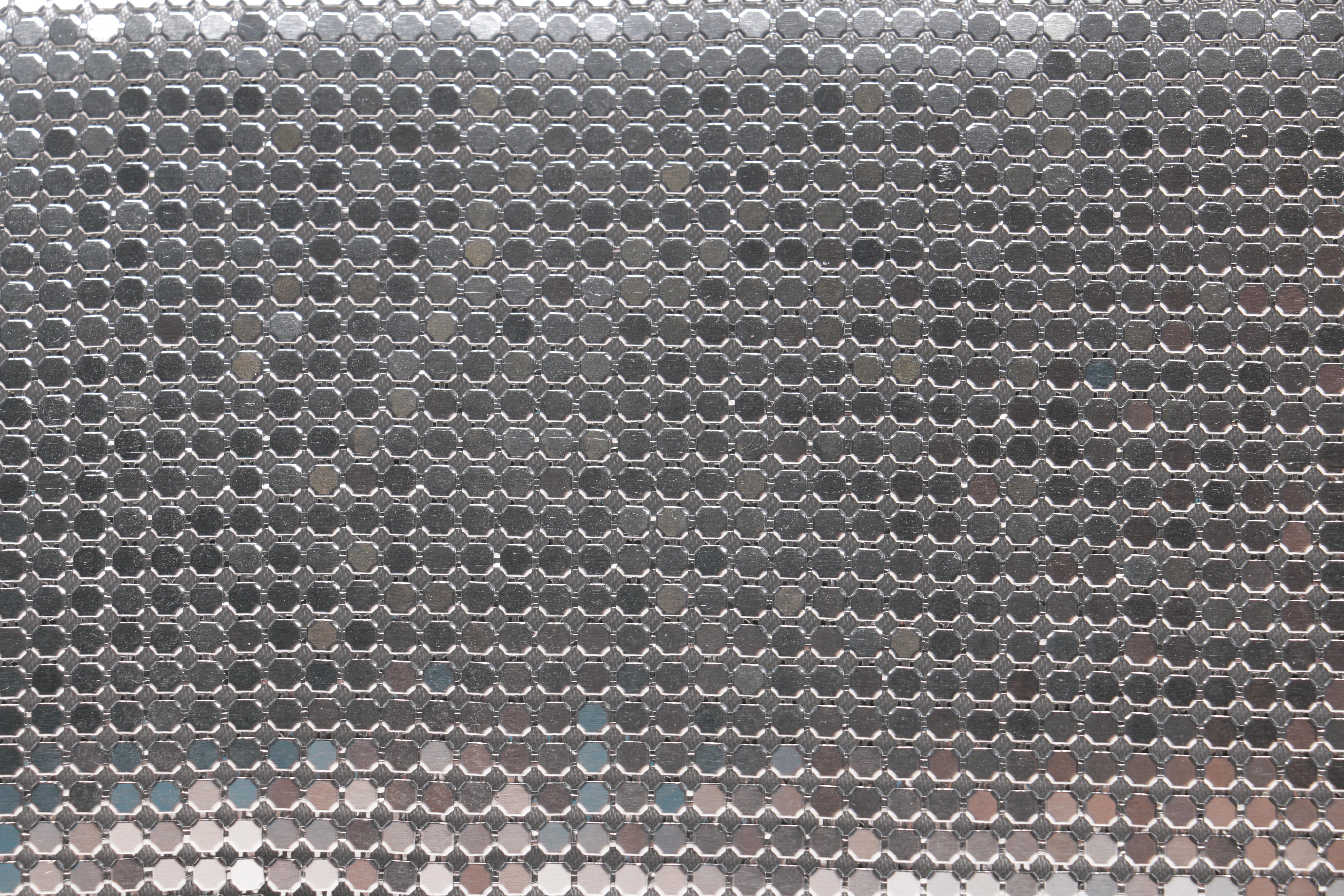 Neiman Marcus Silver Tone Mesh Clutch