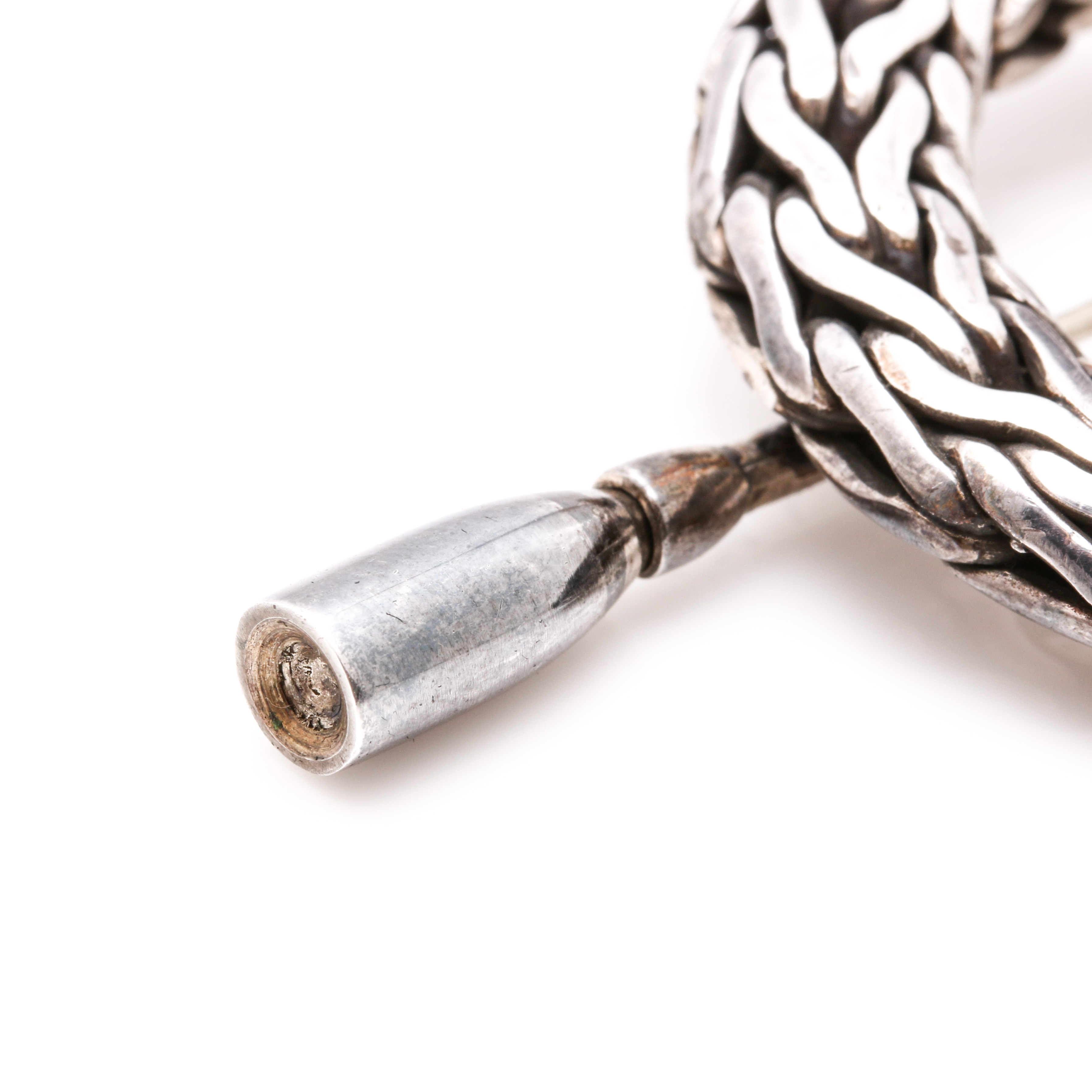 John Hardy Sterling Silver Circle Brooch