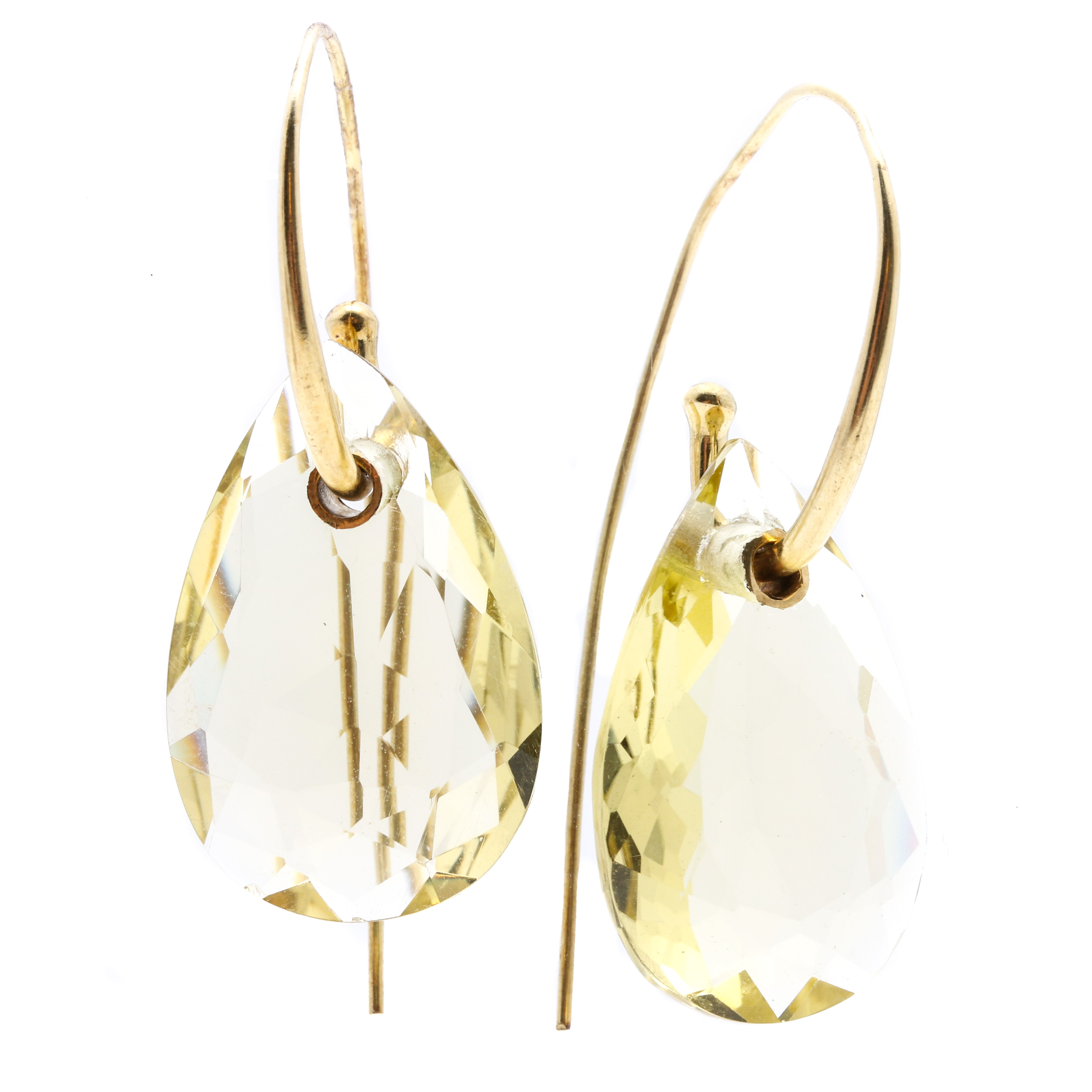 Ippolita 18K Yellow Gold 25.40 CTW Lime Quartz Earrings