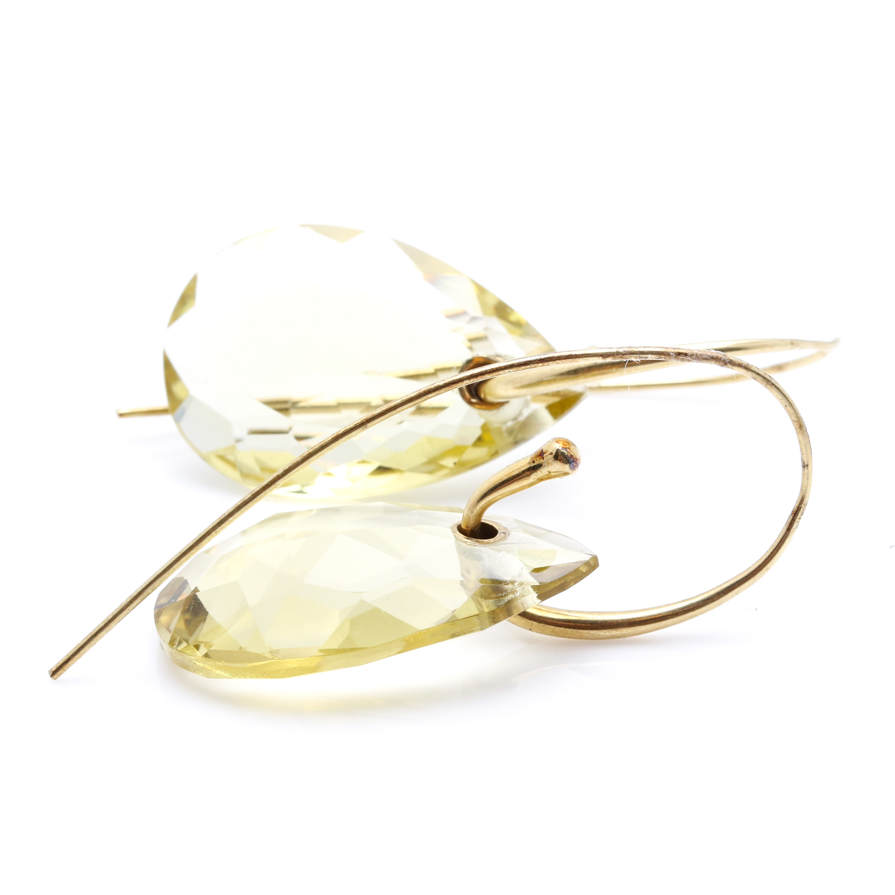Ippolita 18K Yellow Gold 25.40 CTW Lime Quartz Earrings