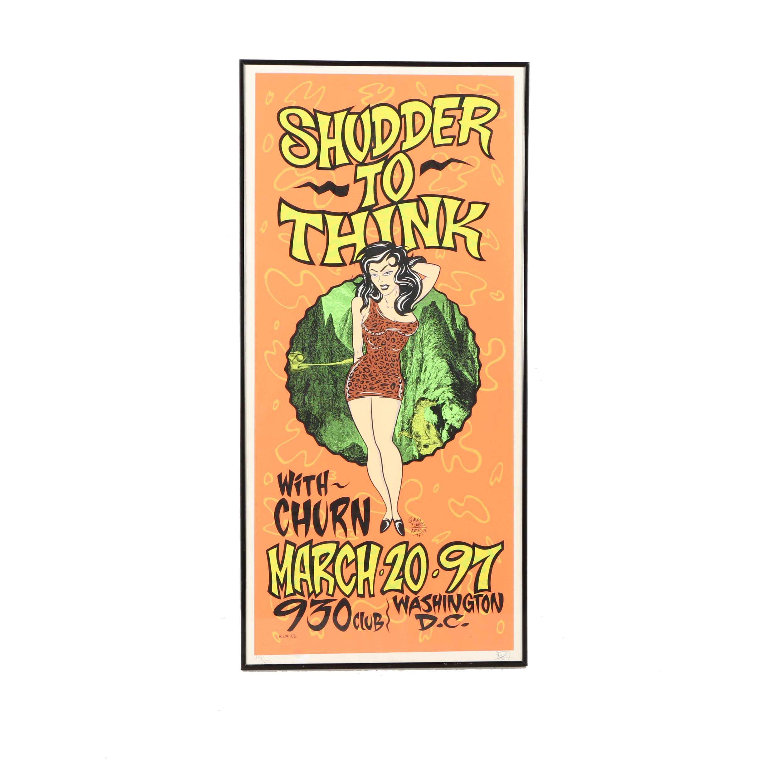 Alan Forbes Signed Limited Edition Serigraph Concert Poster