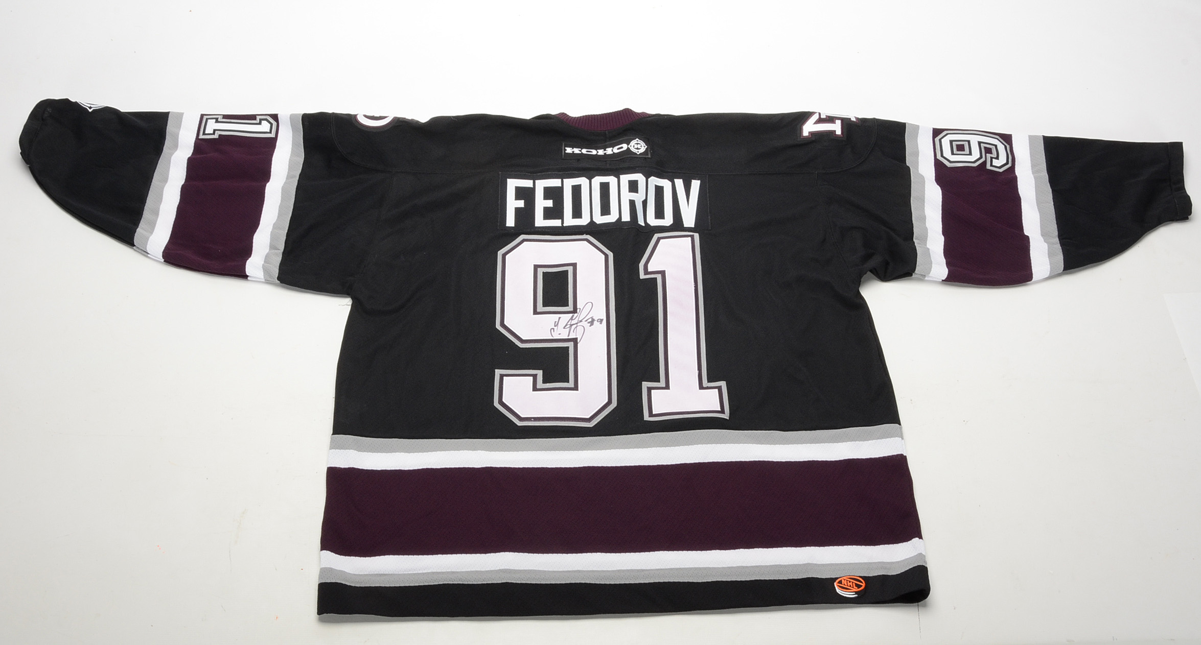 Sergei Fedorov Signed Mighty Ducks NHL Hockey Jersey