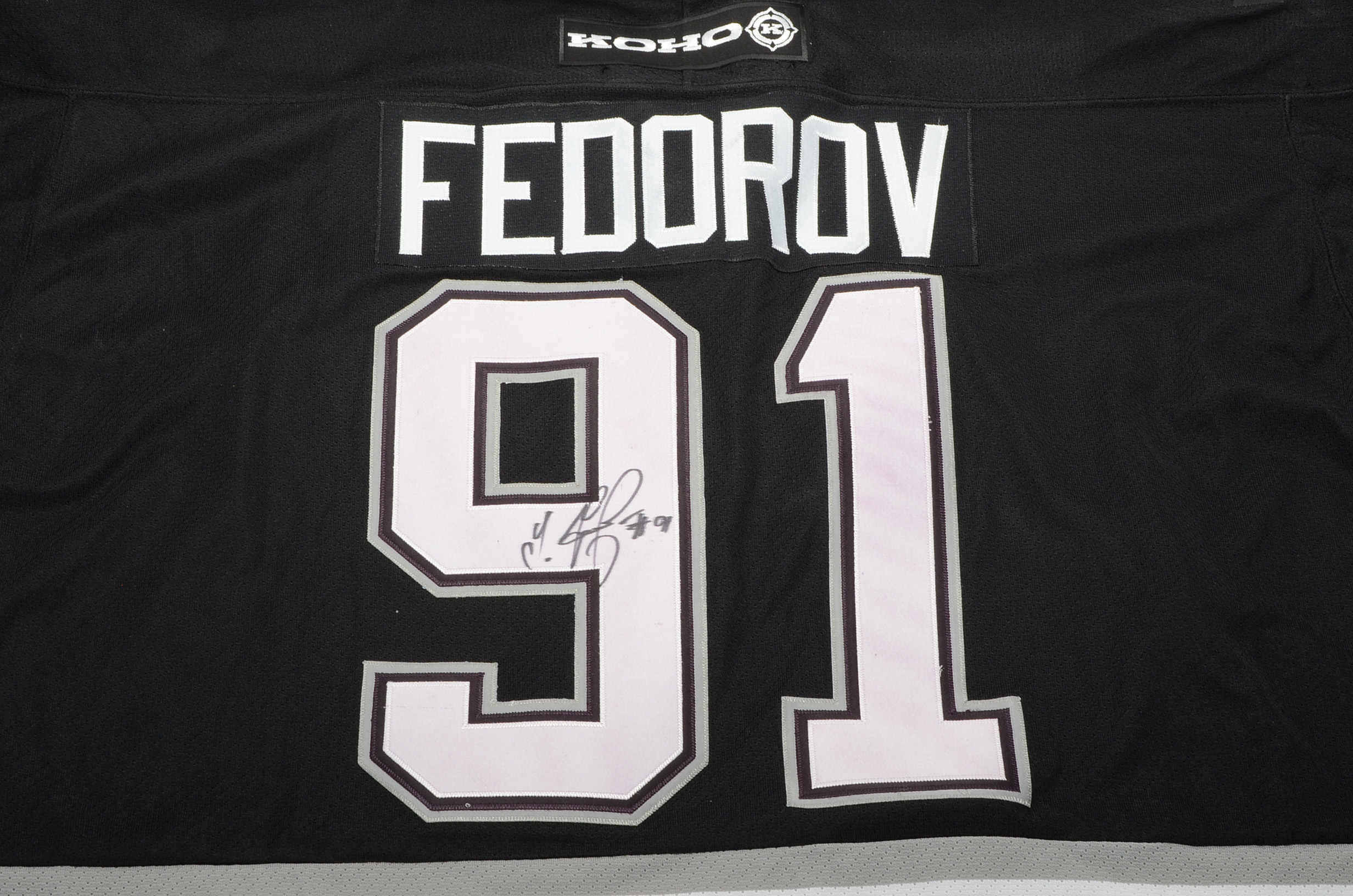 Sergei Fedorov Signed Mighty Ducks NHL Hockey Jersey
