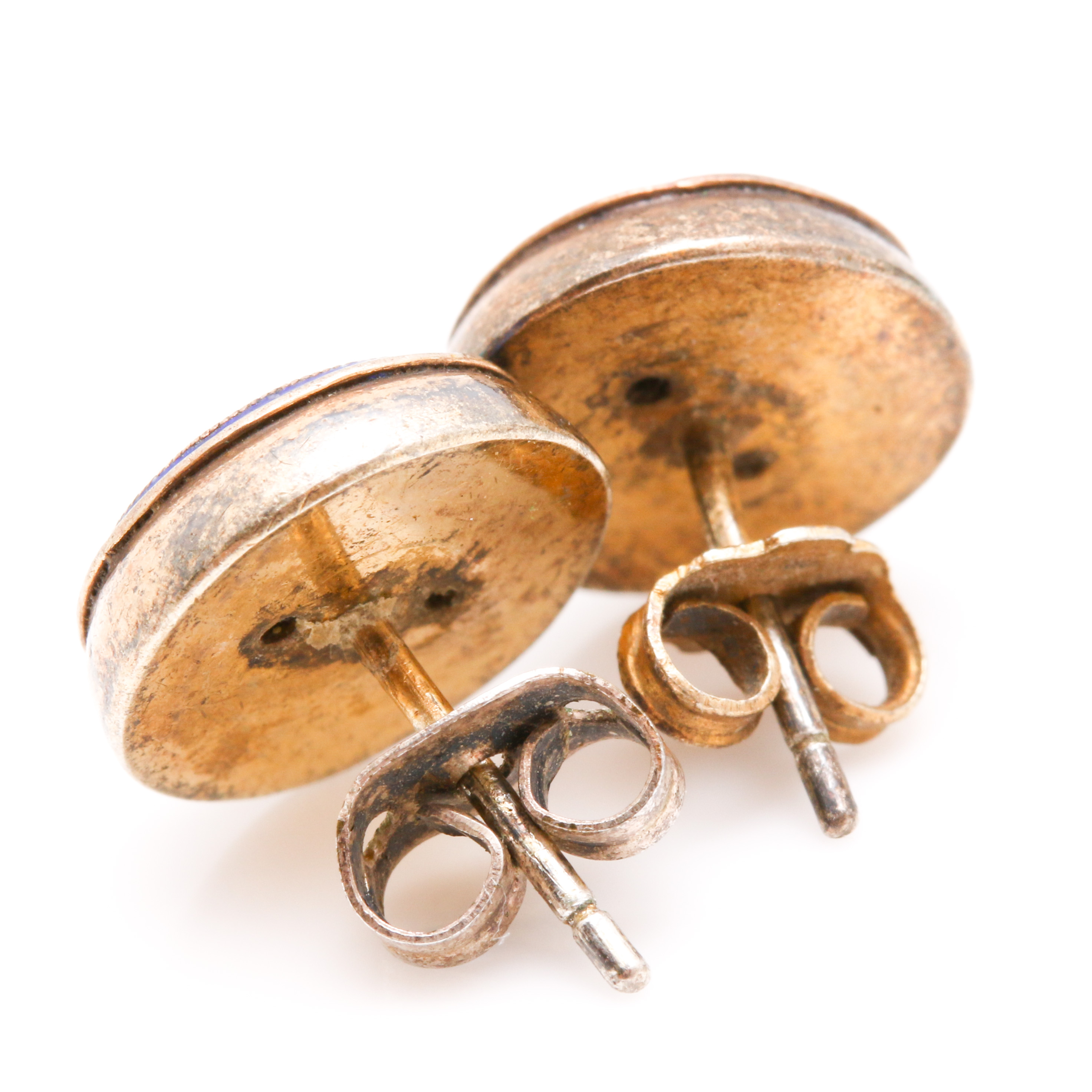 Assortment of Cloisonné Enamel Stud Earrings and Vase Pendant