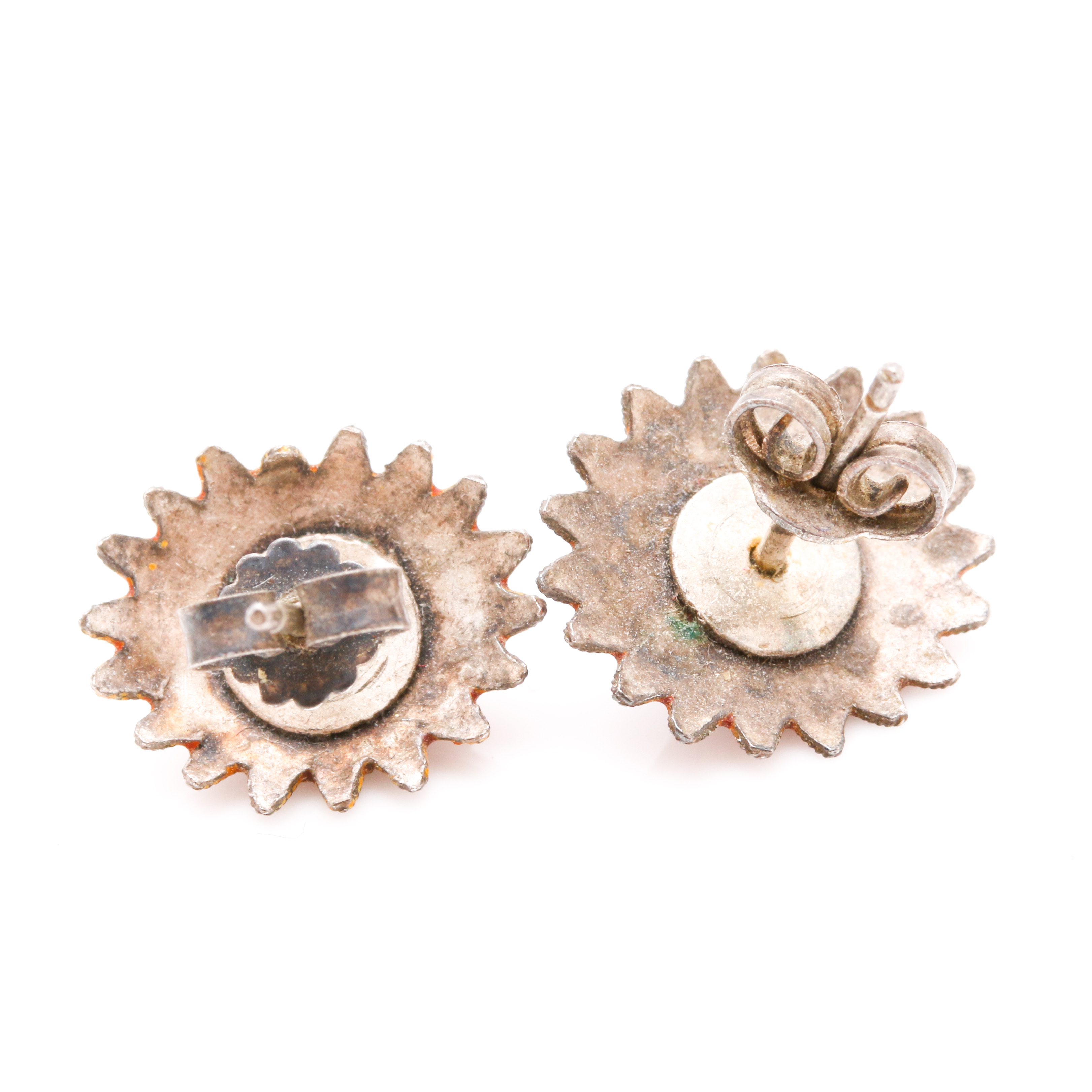 Assortment of Cloisonné Enamel Stud Earrings and Vase Pendant