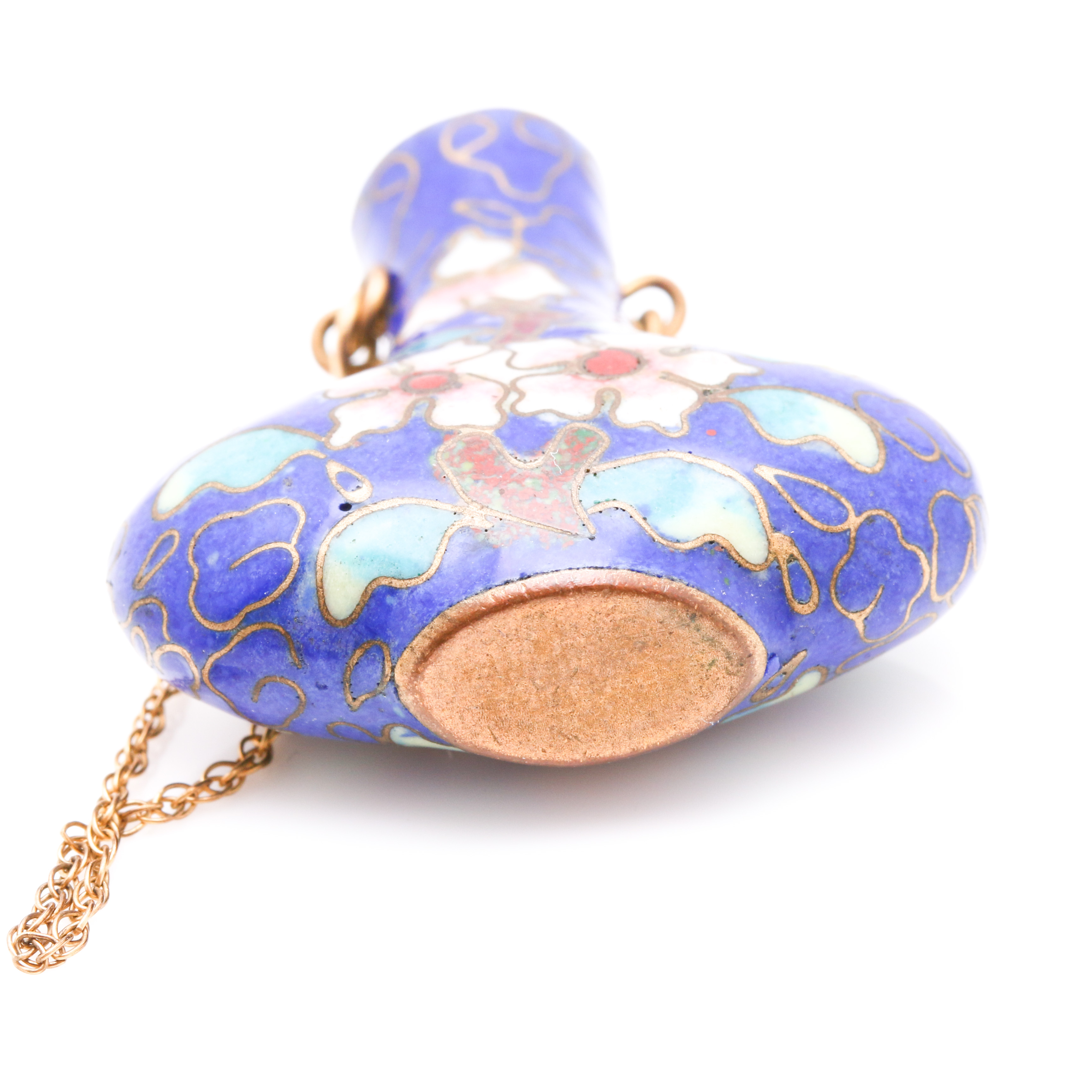 Assortment of Cloisonné Enamel Stud Earrings and Vase Pendant