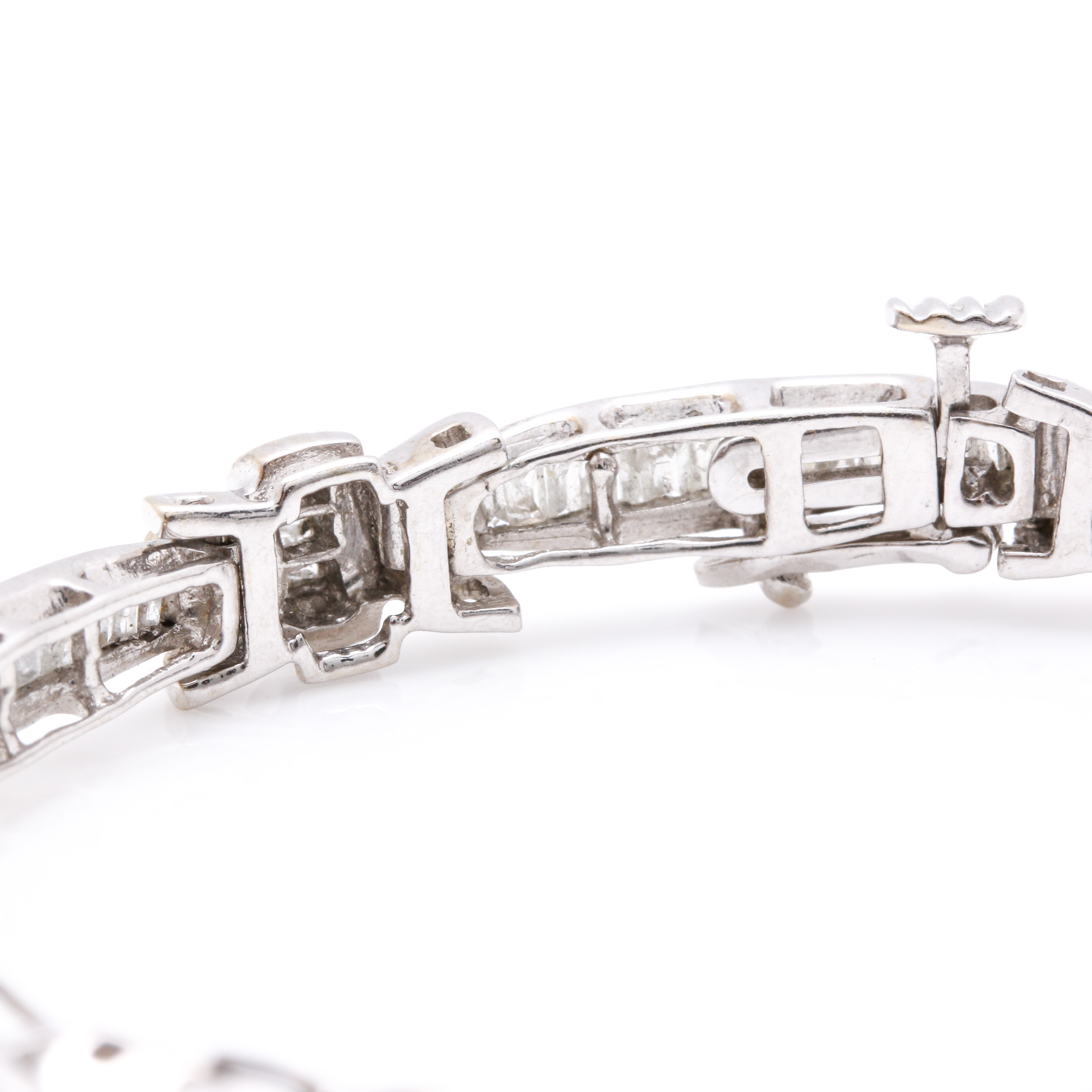 14K White Gold 2.43 CTW Diamond Tennis Bracelet