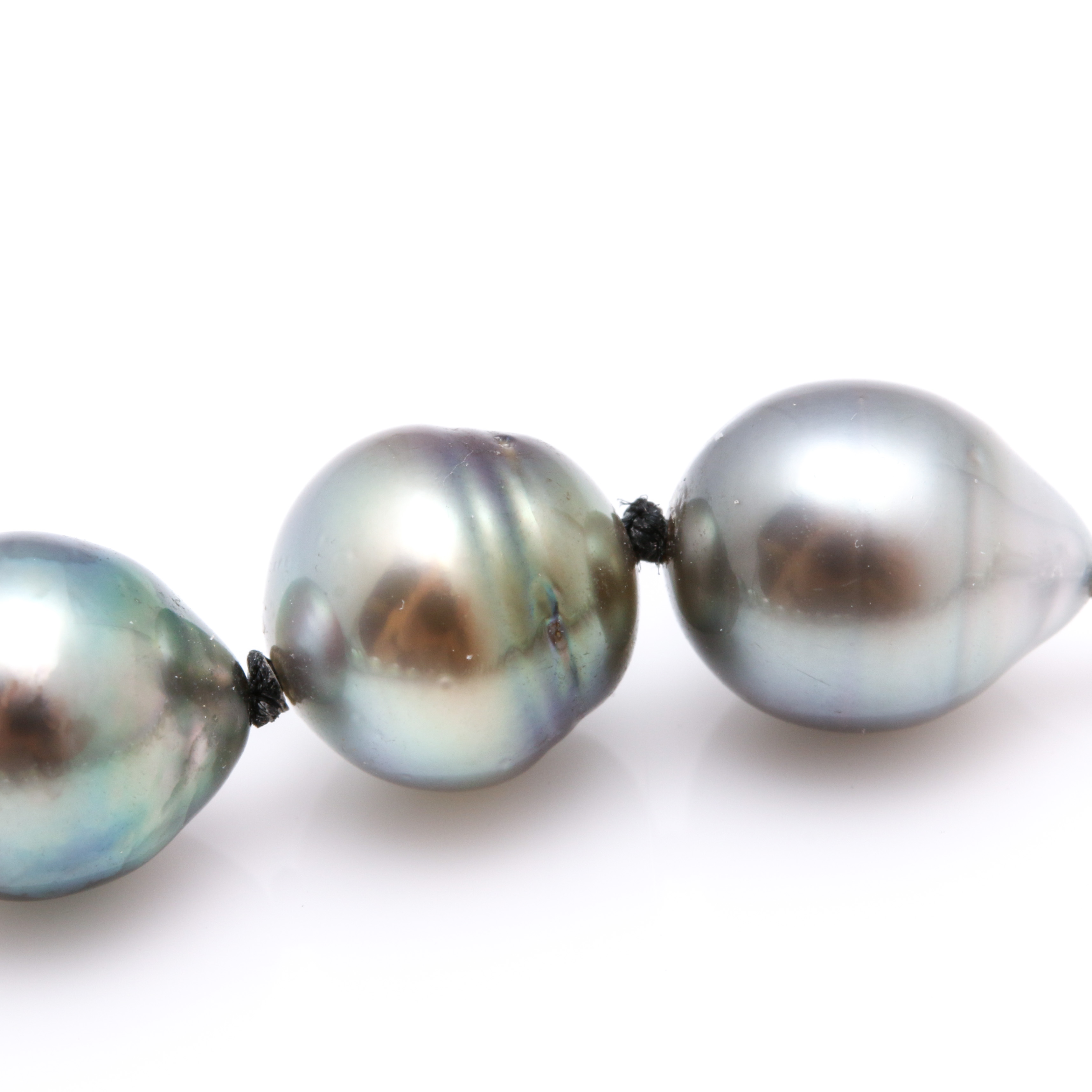 14K White Gold Cultured Pearl Necklace