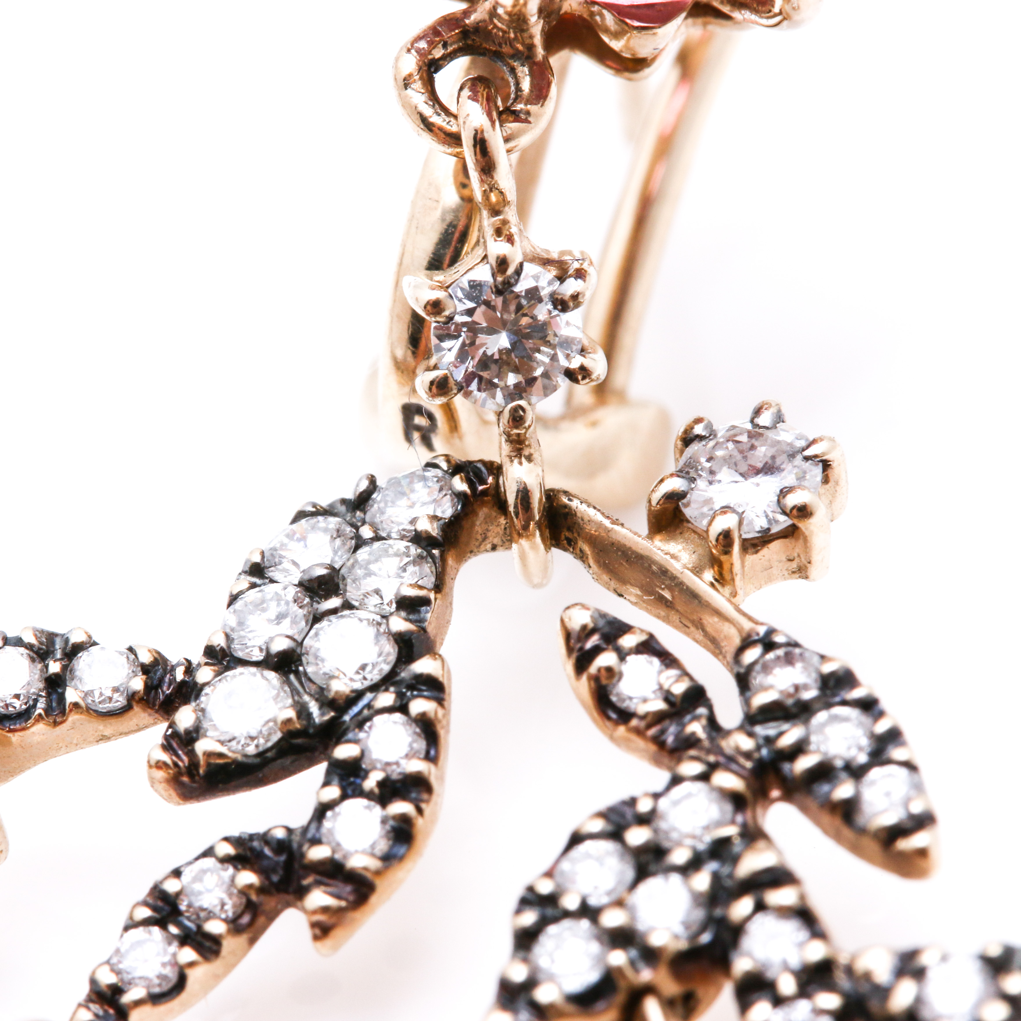 H. Stern 18K Yellow Gold 52.51 CTW Tourmaline and 3.27 CTW Diamond Earrings