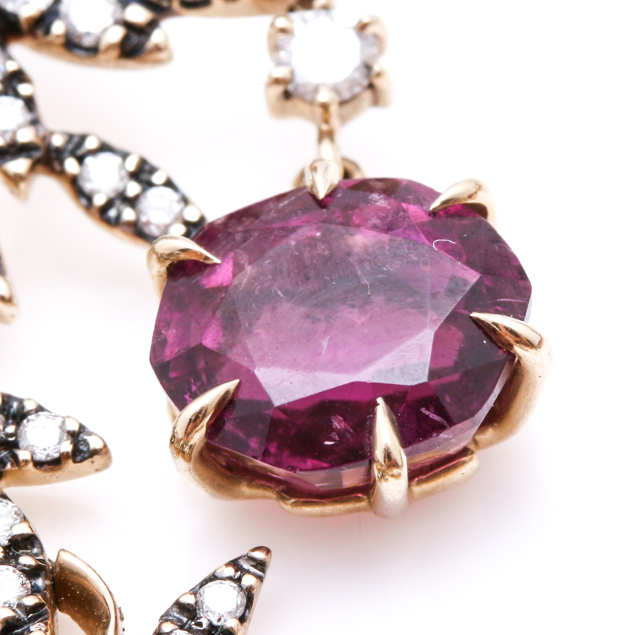 H. Stern 18K Yellow Gold 52.51 CTW Tourmaline and 3.27 CTW Diamond Earrings