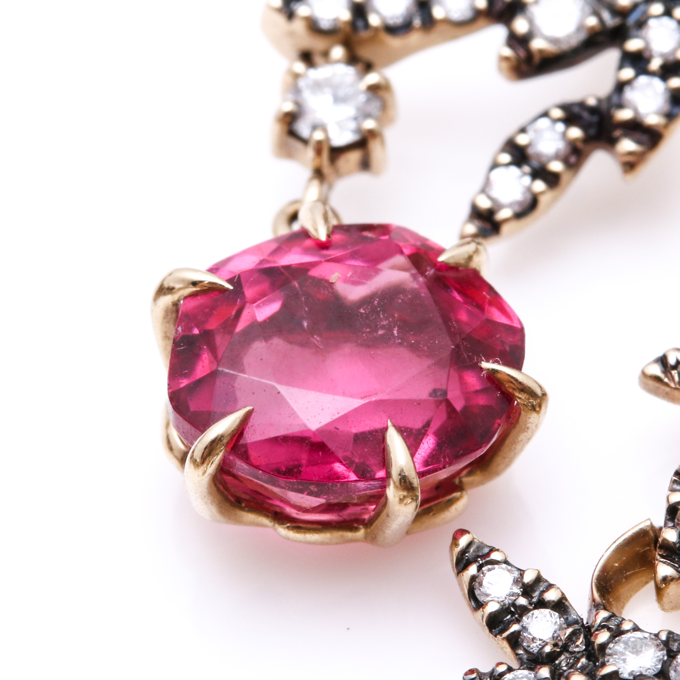 H. Stern 18K Yellow Gold 52.51 CTW Tourmaline and 3.27 CTW Diamond Earrings