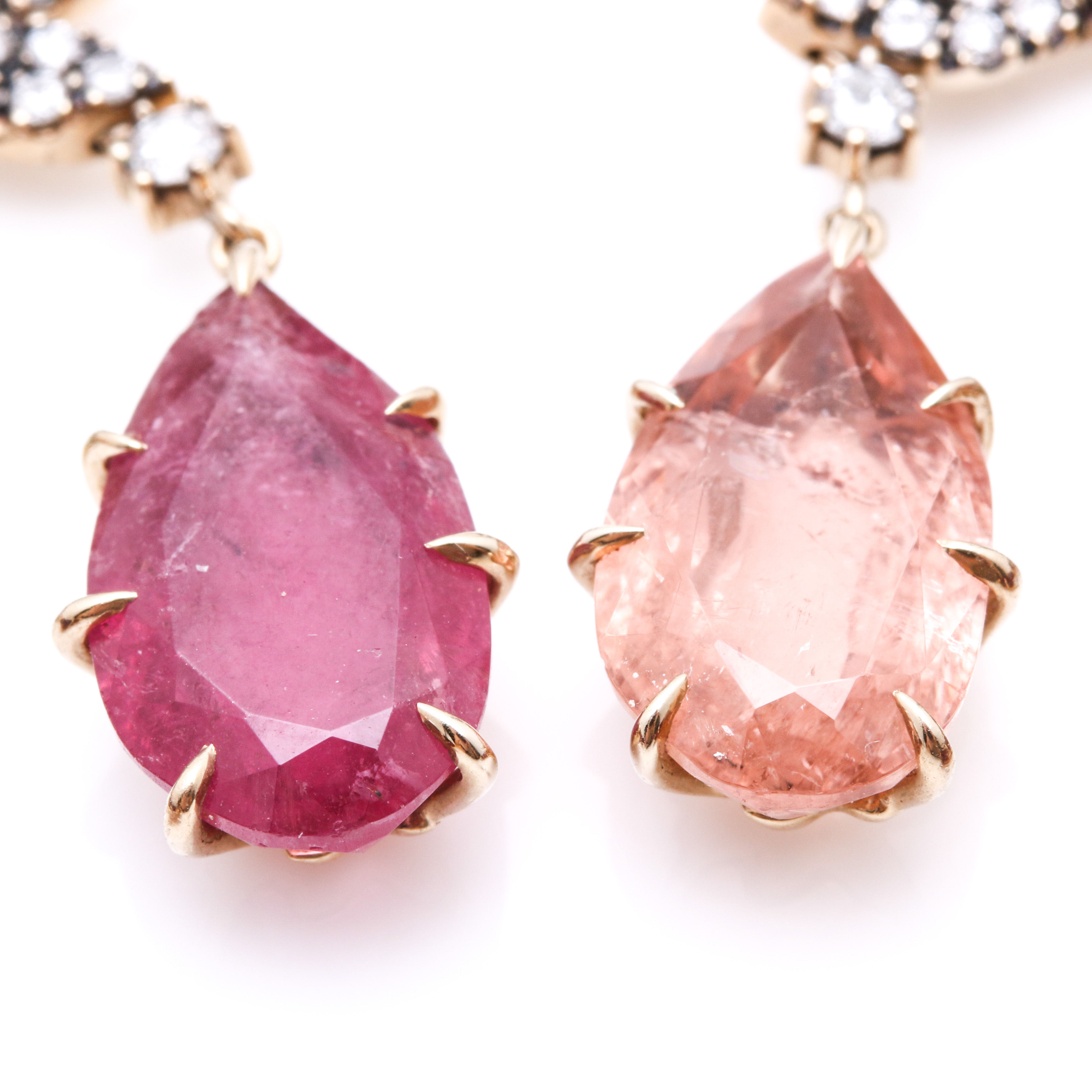 H. Stern 18K Yellow Gold 52.51 CTW Tourmaline and 3.27 CTW Diamond Earrings