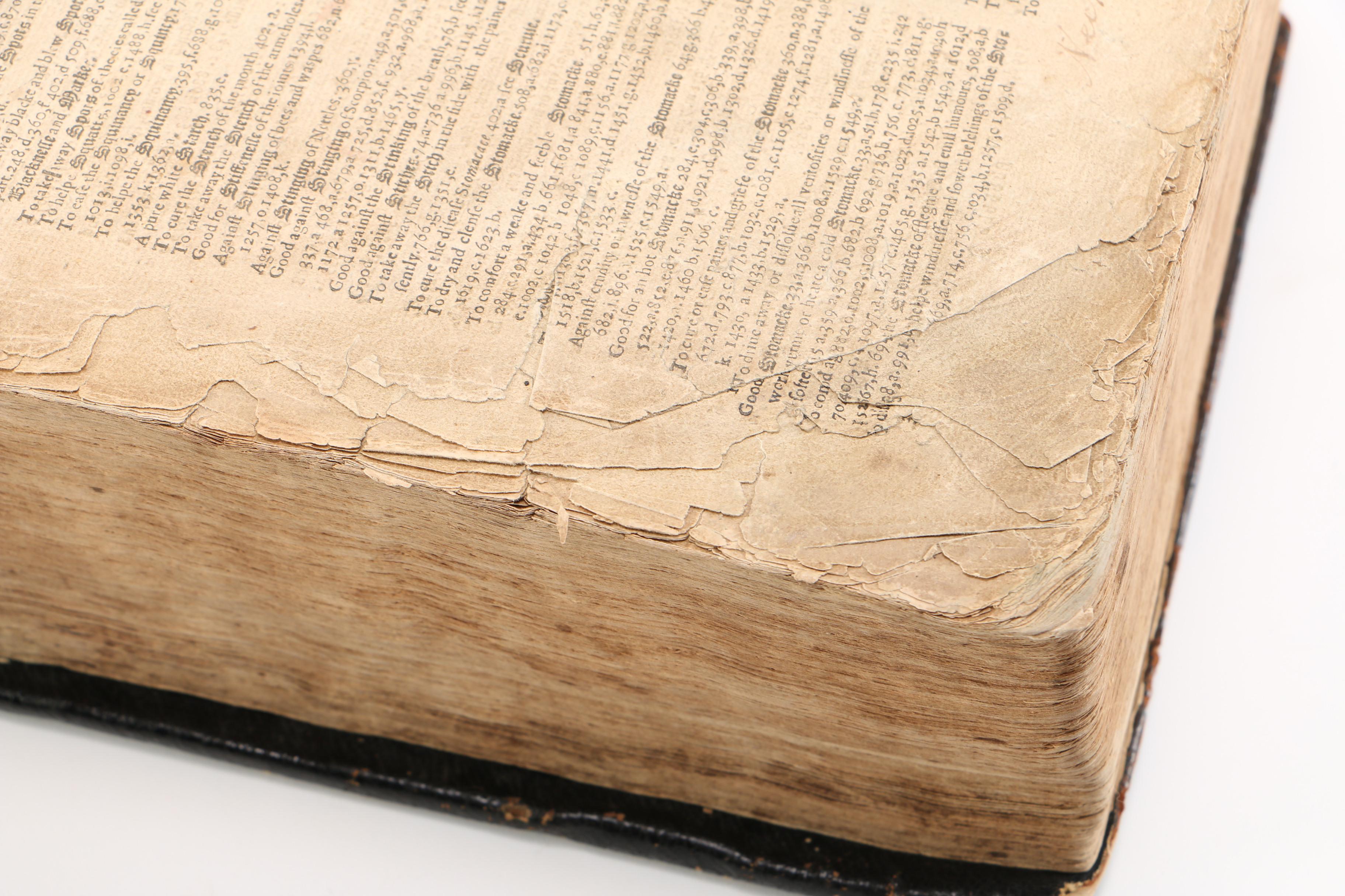 17th Century "Herball, or Generall Historie of Plantes" by John Gerard