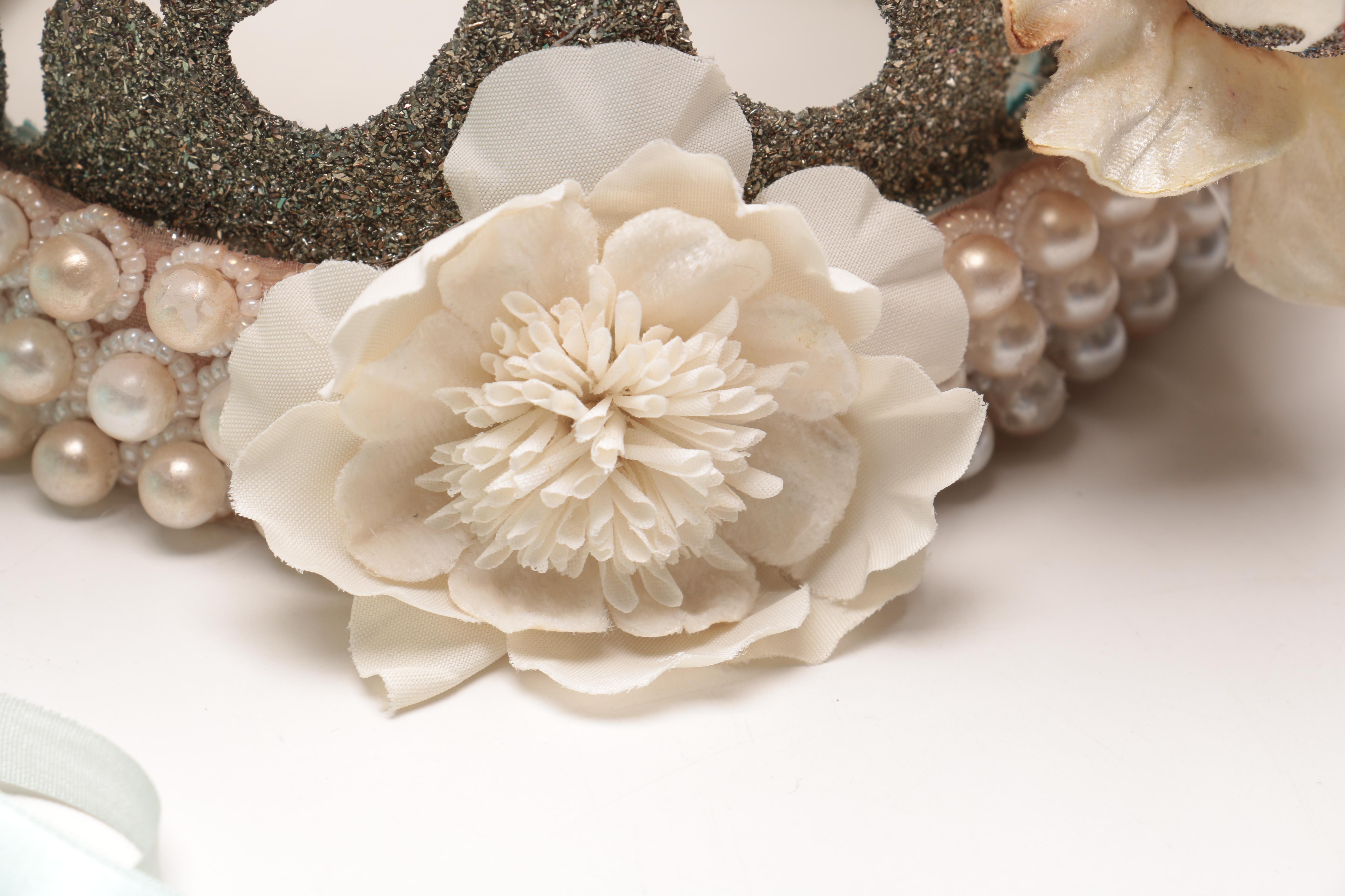 Swan Themed Headdress with a Tiffany & Co Gift Box