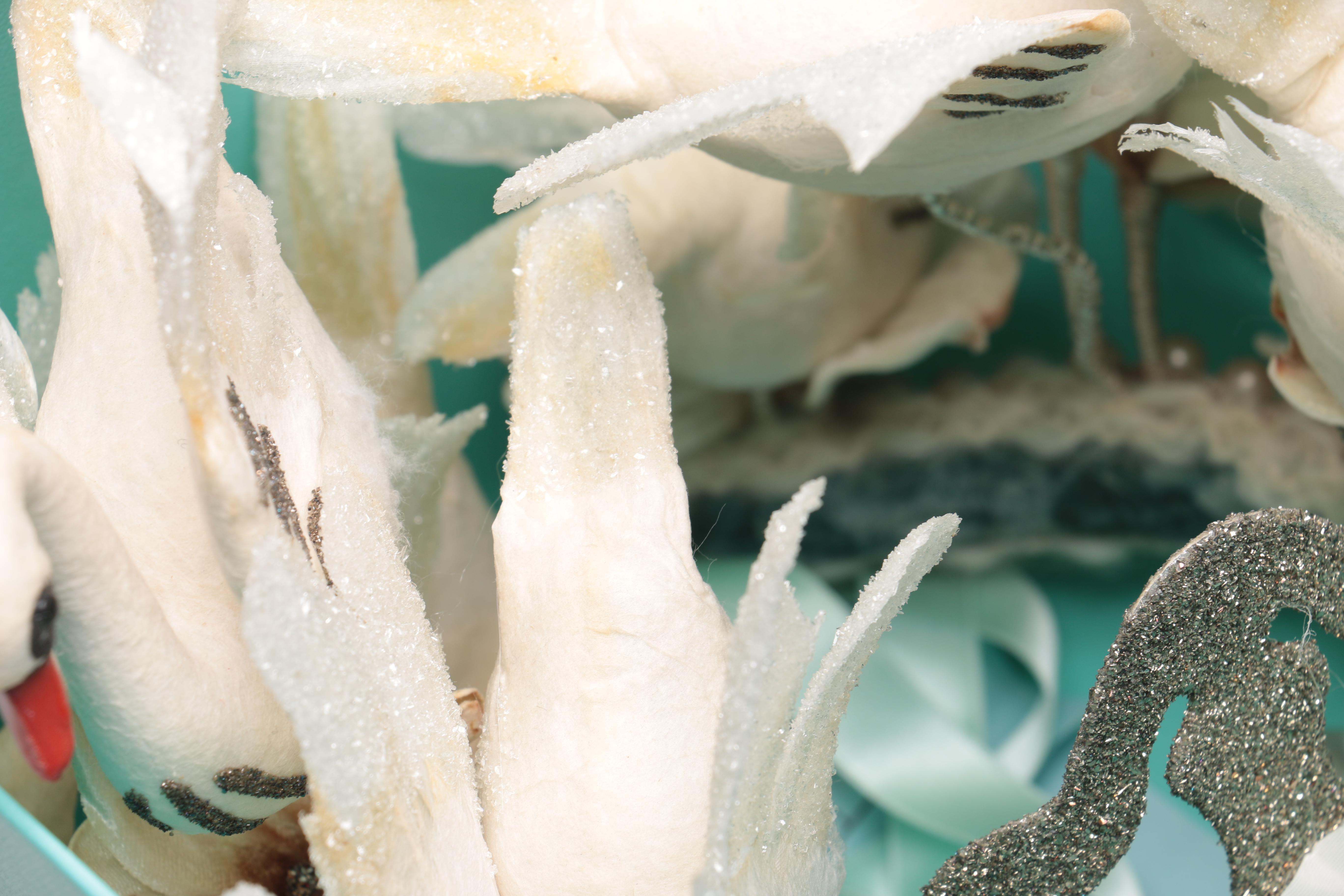 Swan Themed Headdress with a Tiffany & Co Gift Box