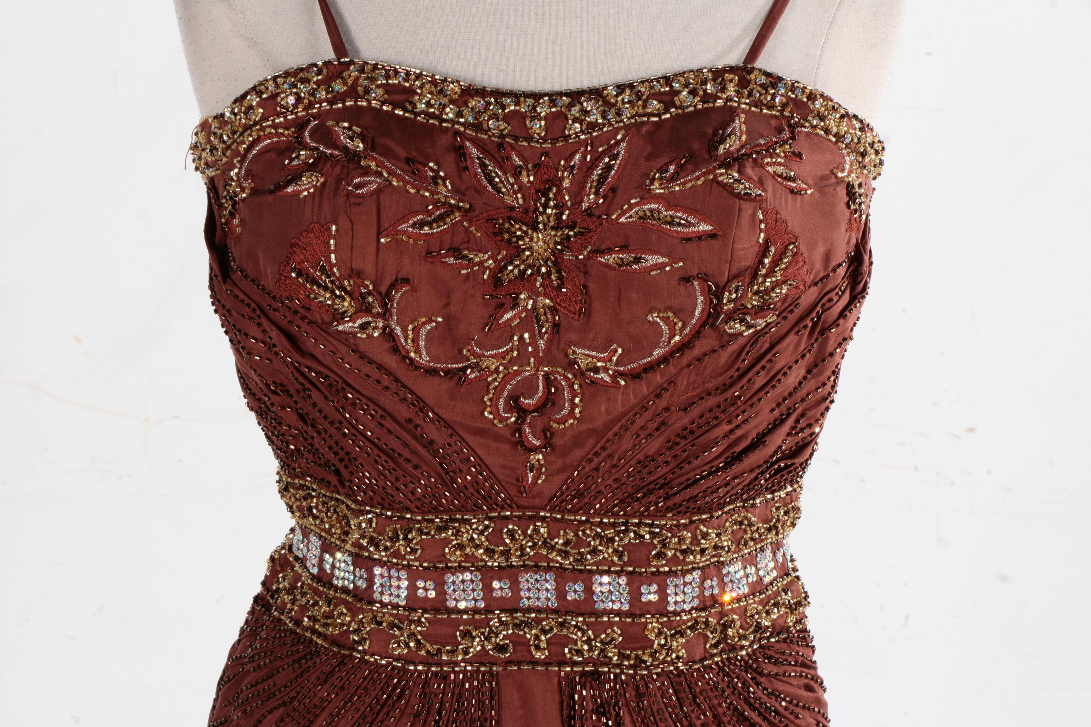 Beaded Strapless Evening Dresses