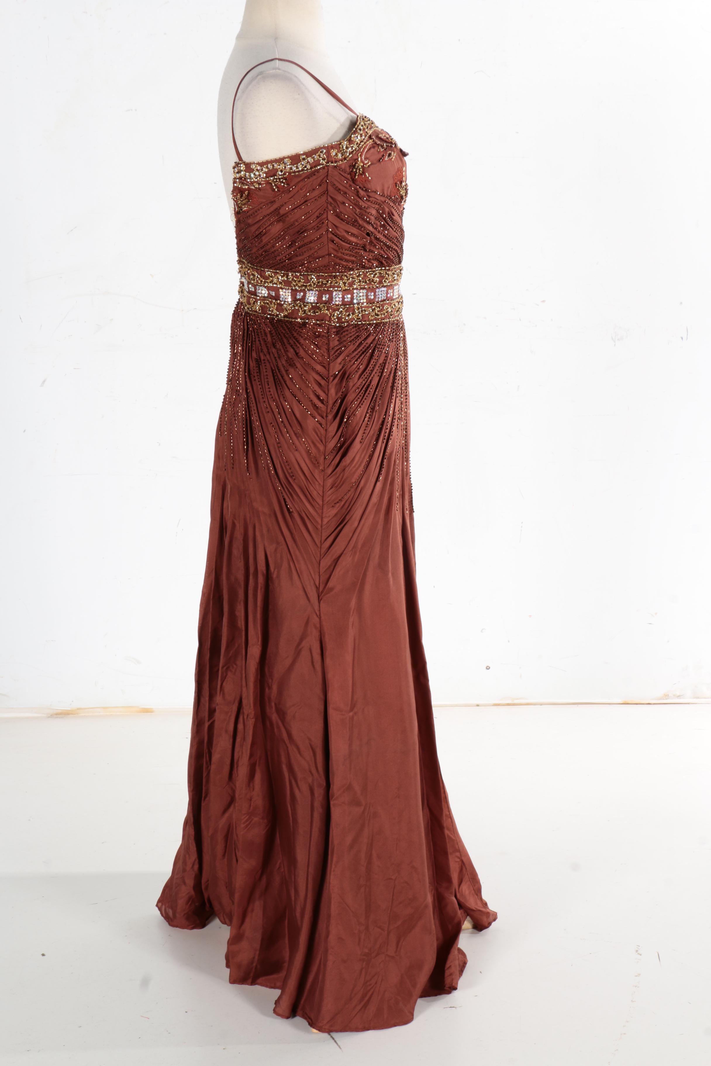 Beaded Strapless Evening Dresses