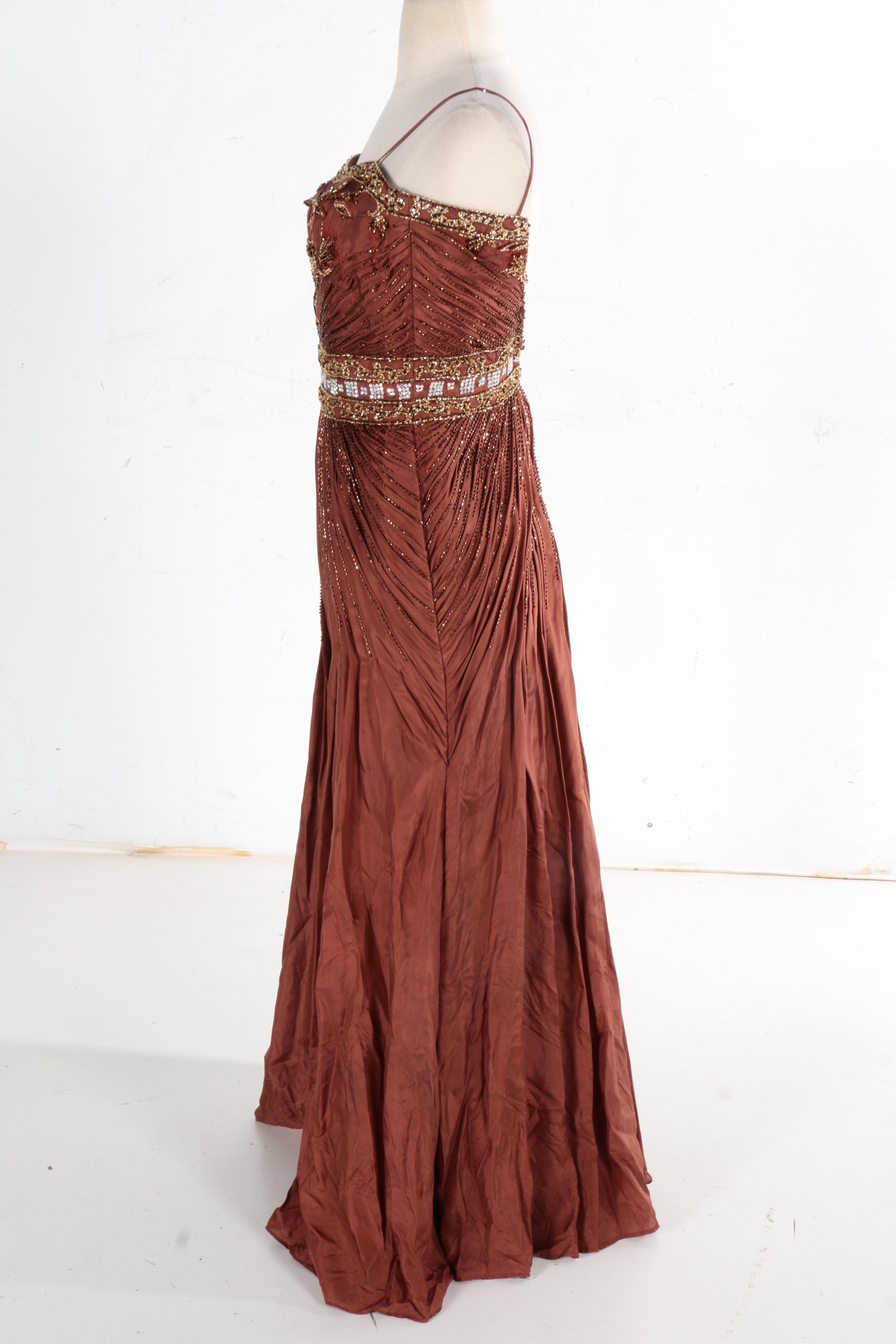 Beaded Strapless Evening Dresses