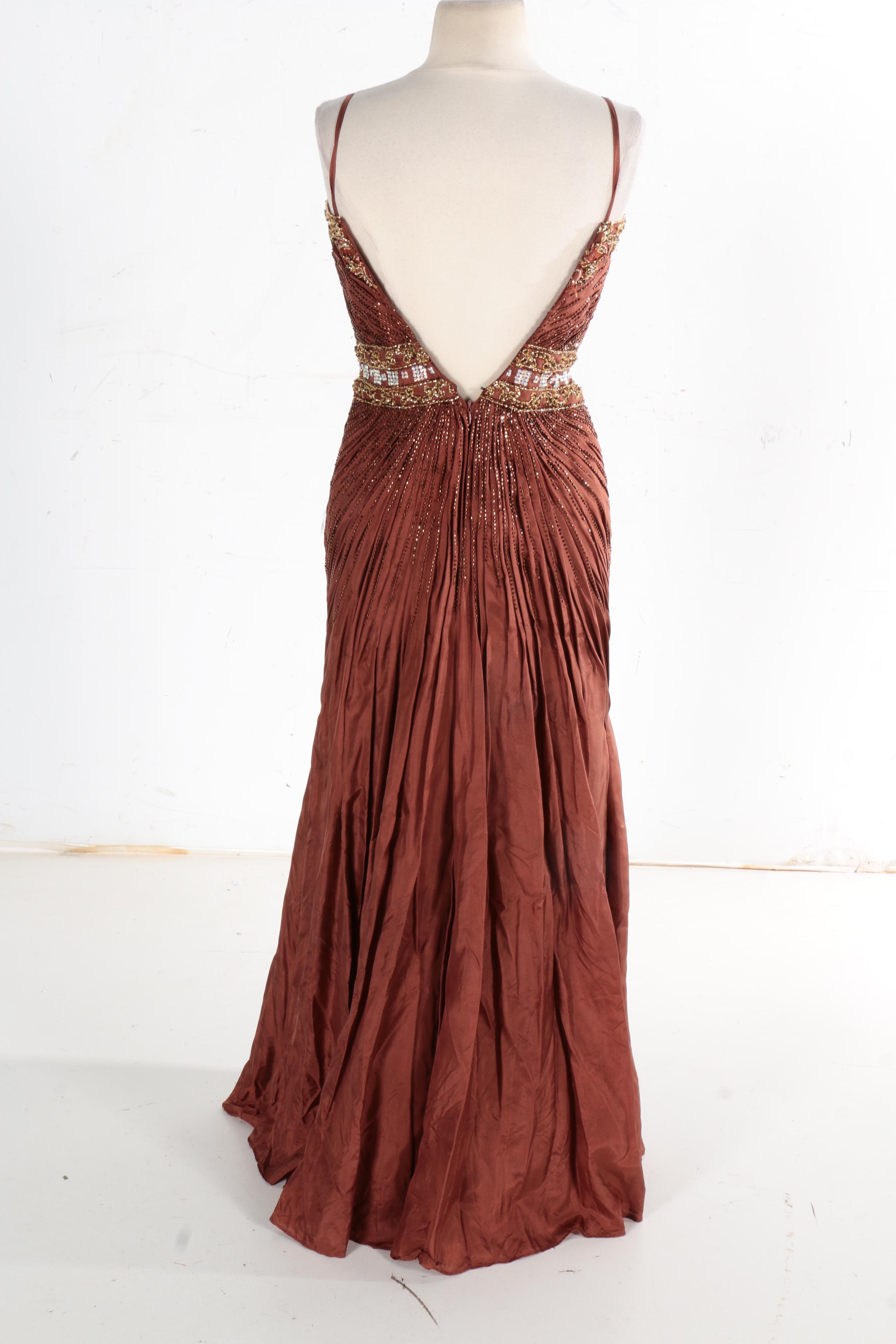 Beaded Strapless Evening Dresses