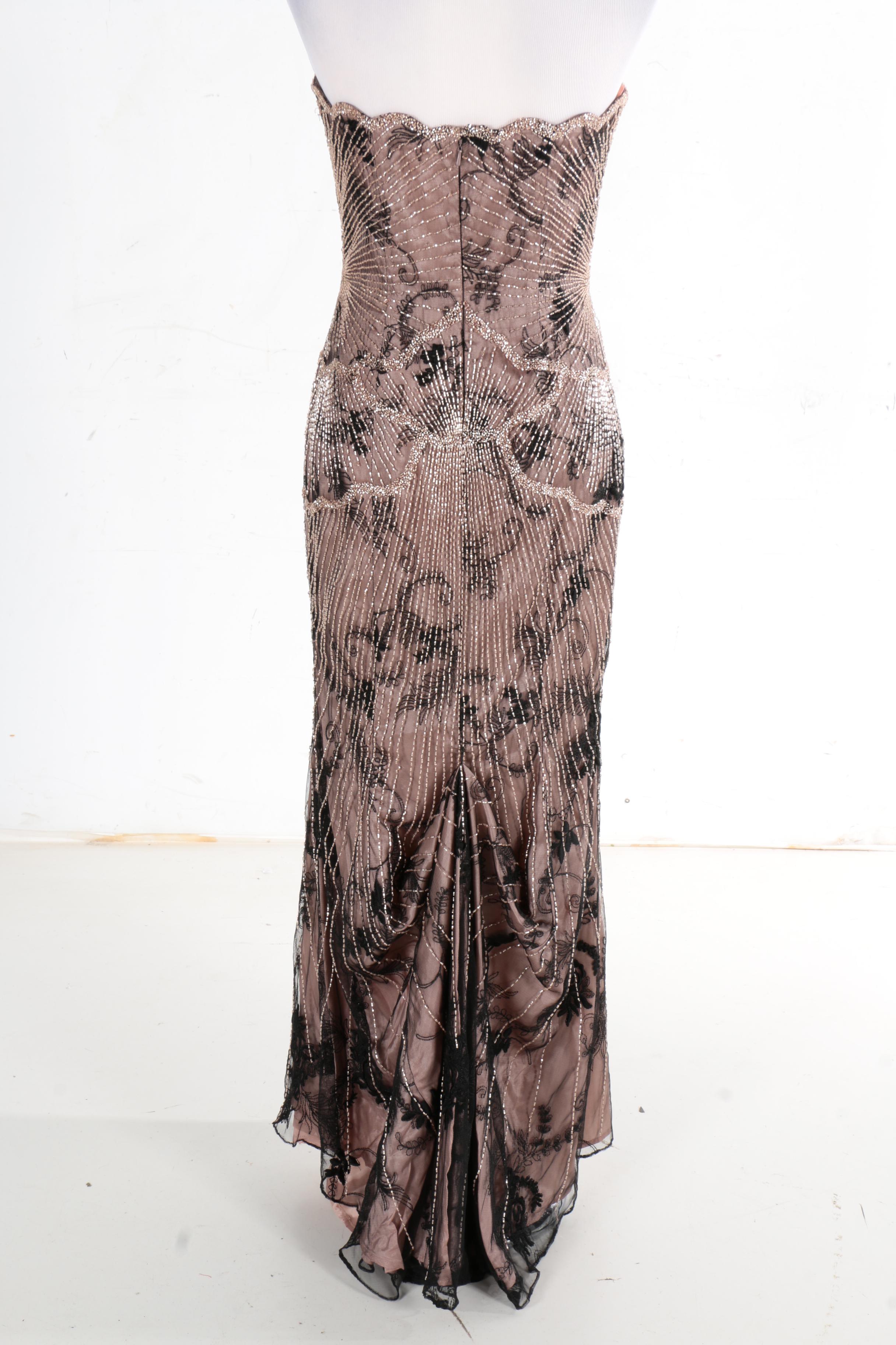 Beaded Strapless Evening Dresses