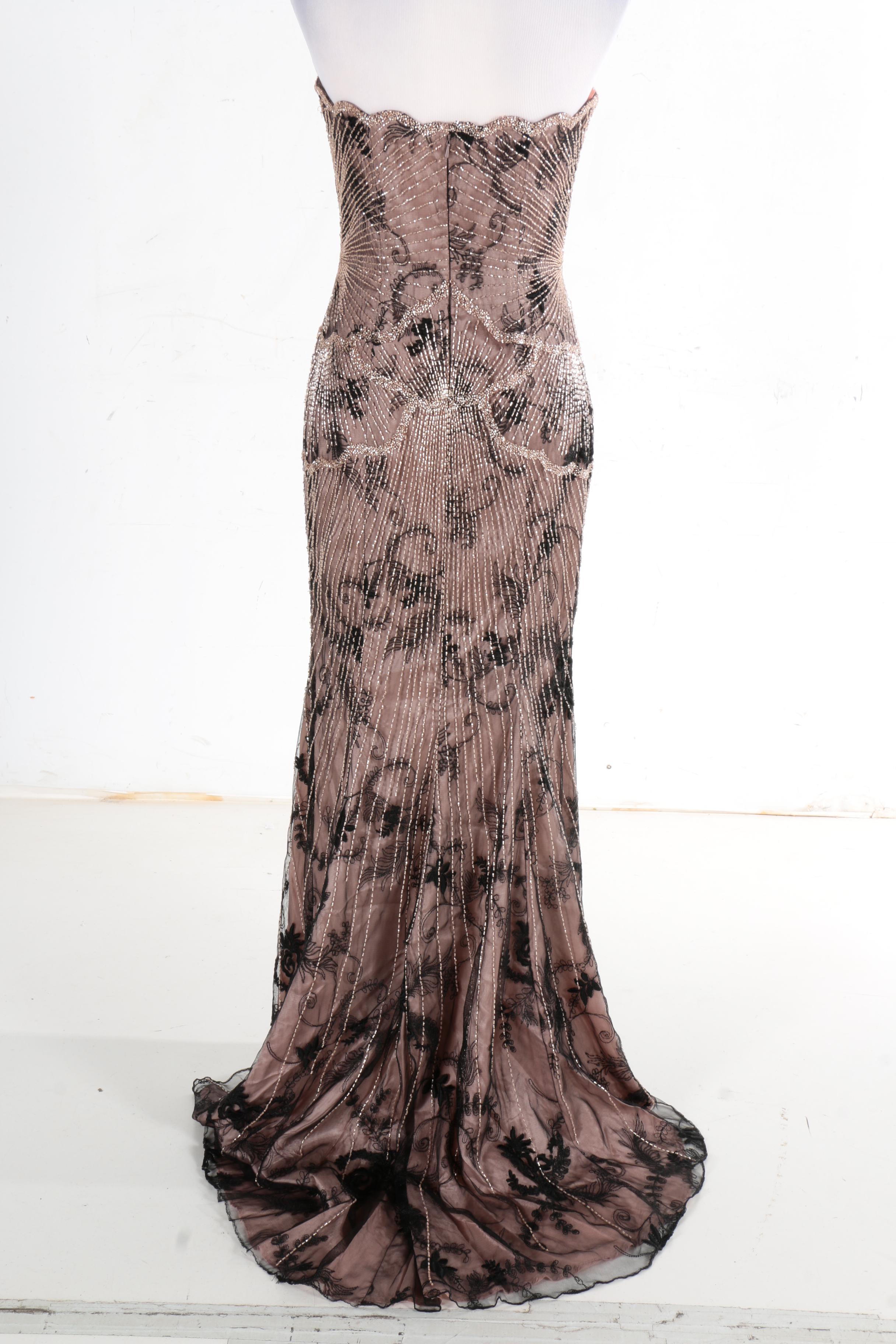 Beaded Strapless Evening Dresses